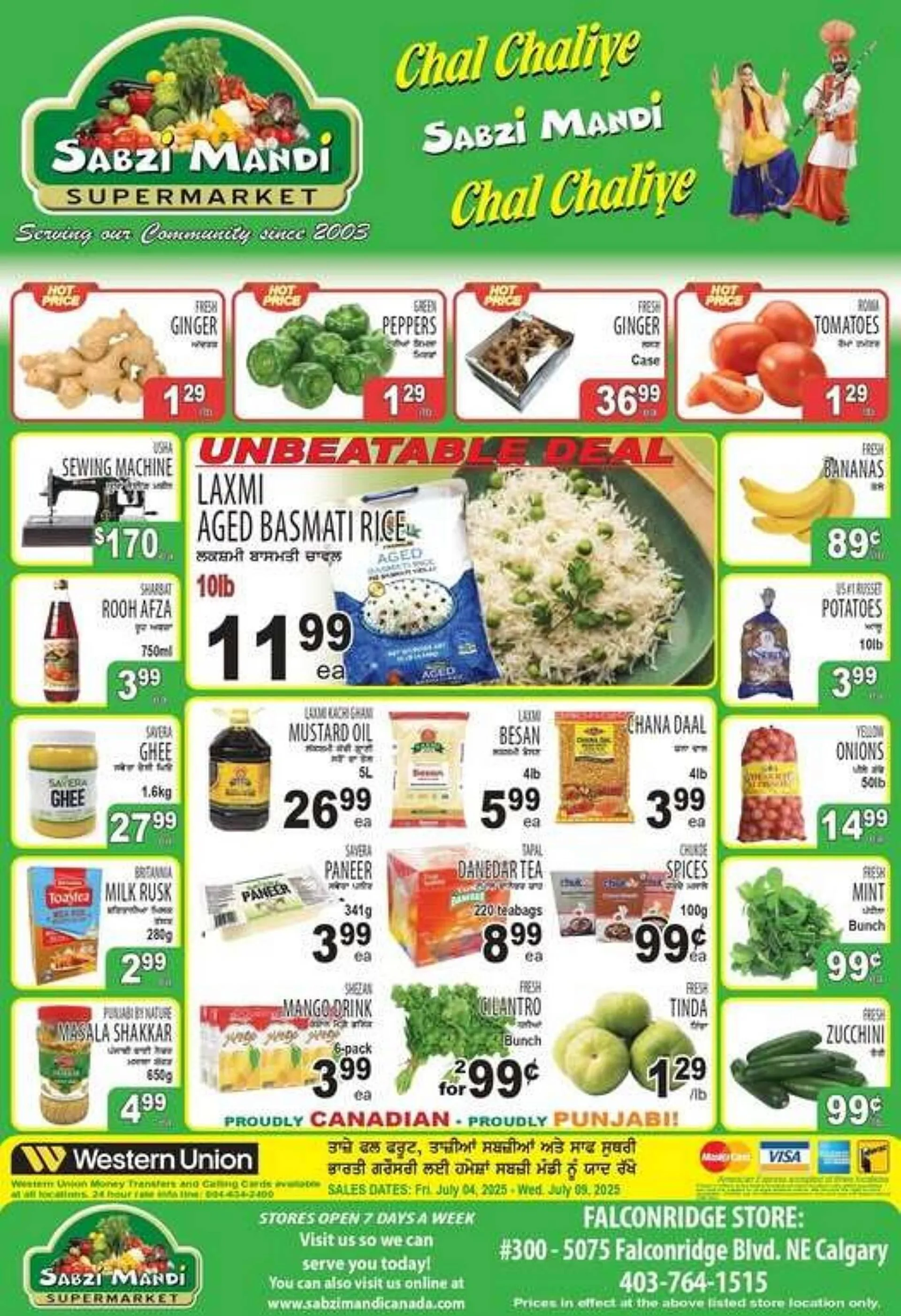 Sabzi Mandi Supermarket flyer from July 4 to July 9 2025 - flyer page 1