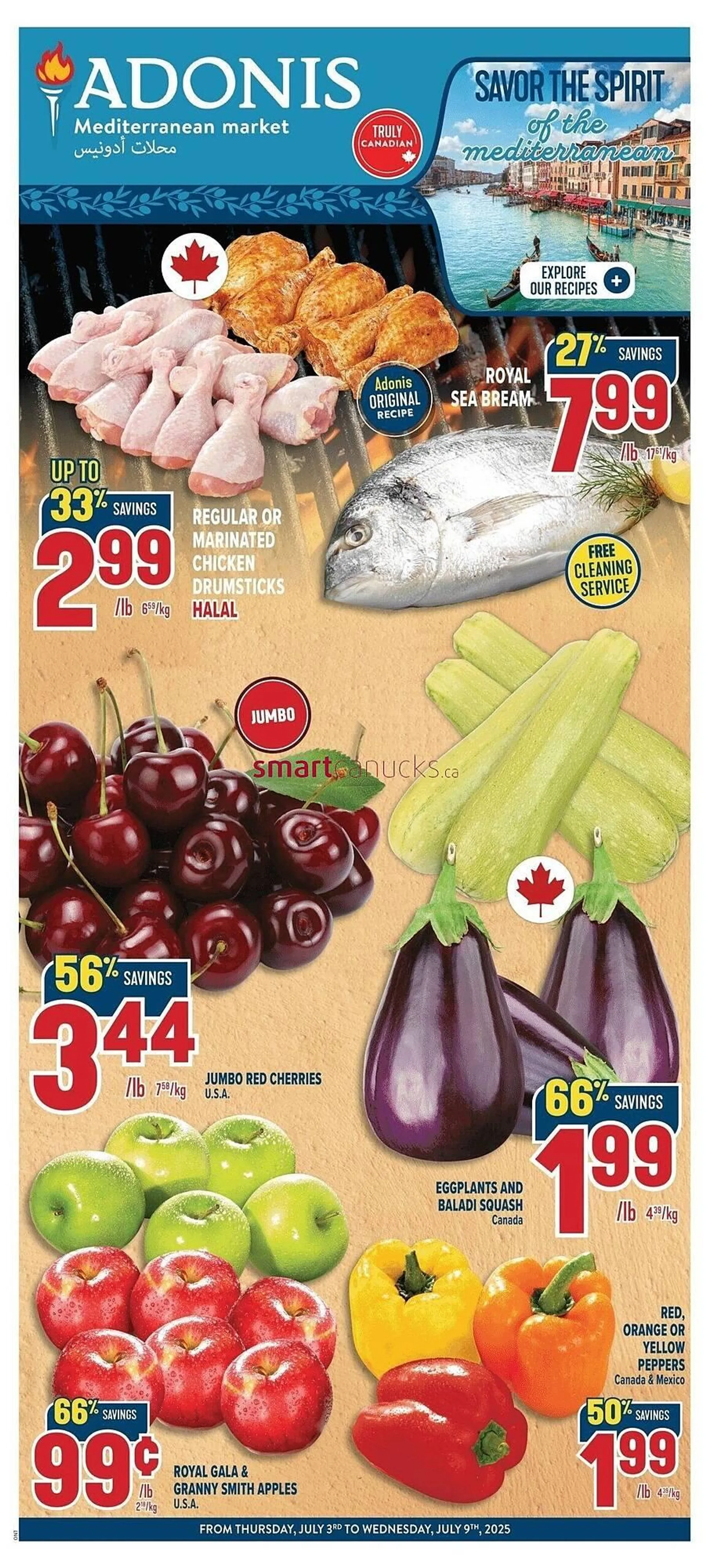 Marché Adonis flyer from July 3 to July 9 2025 - flyer page 1