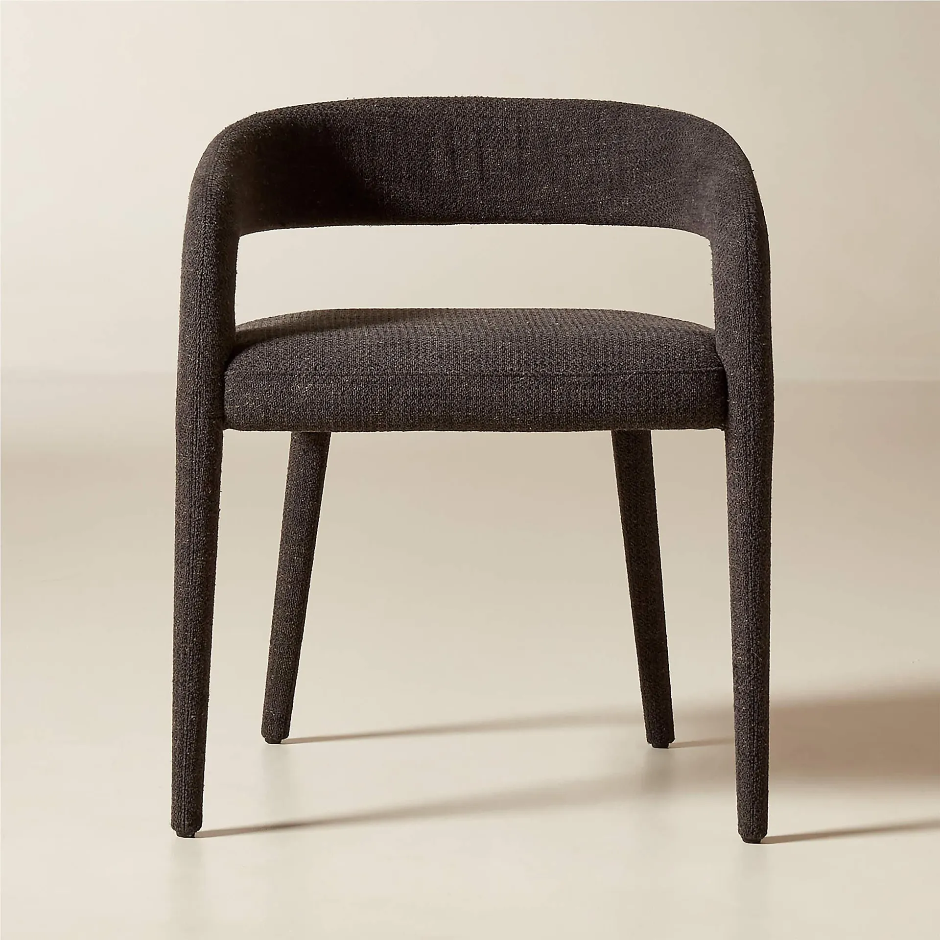 Lisette Charcoal Performance Fabric Dining Armchair