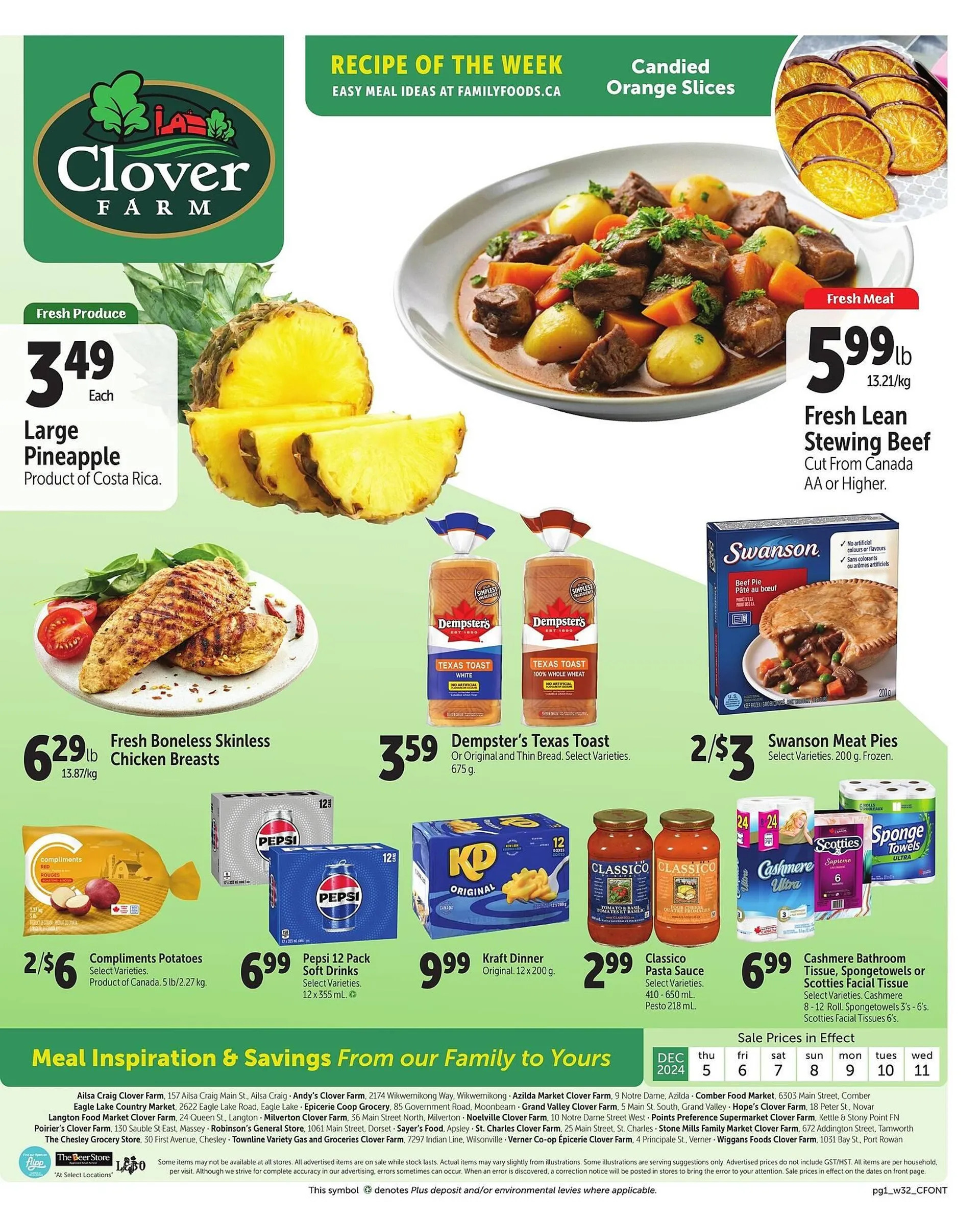 Clover Farm flyer - 1