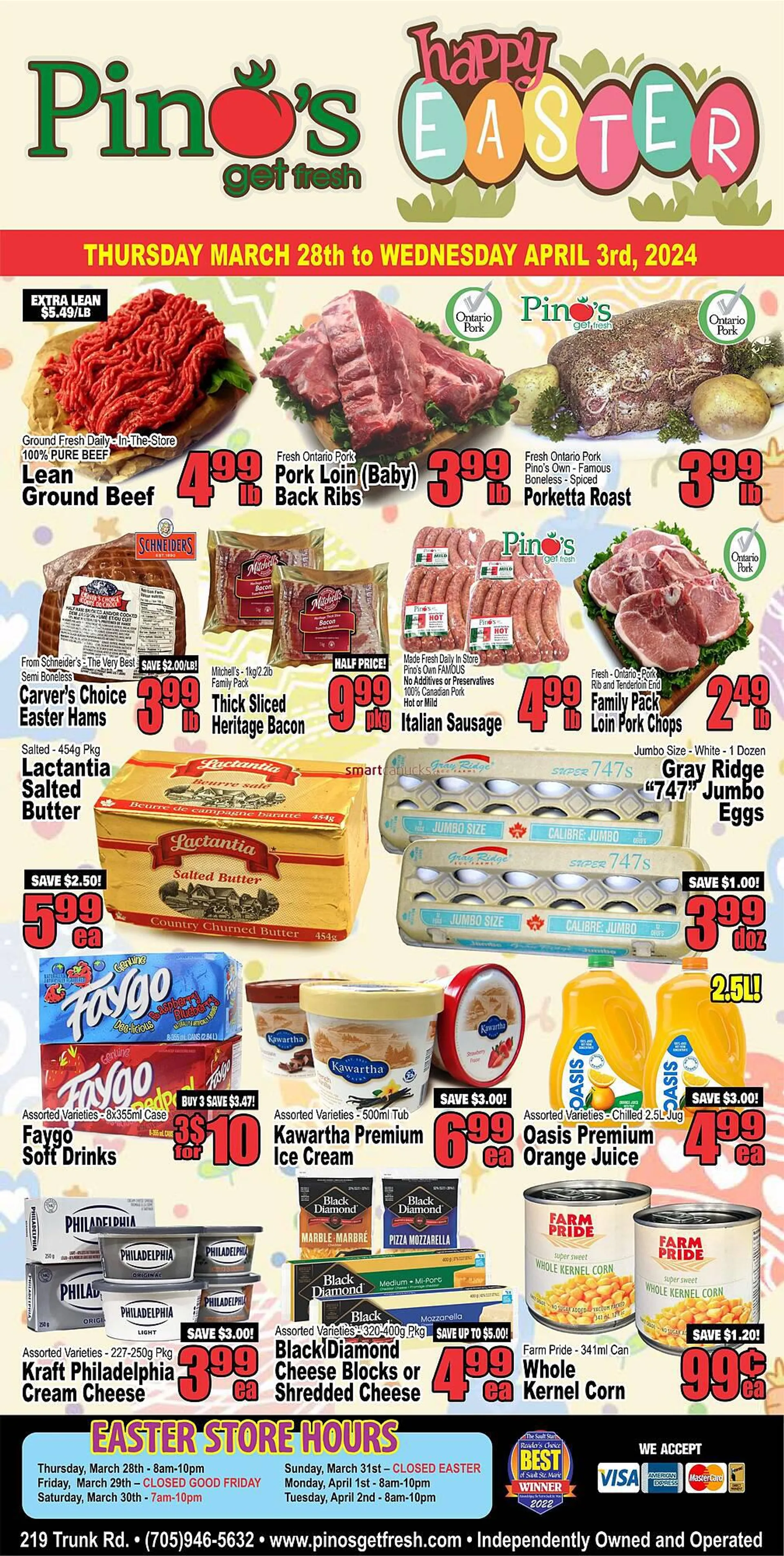 Pino's flyer from March 28 to April 3 2024 - flyer page 1