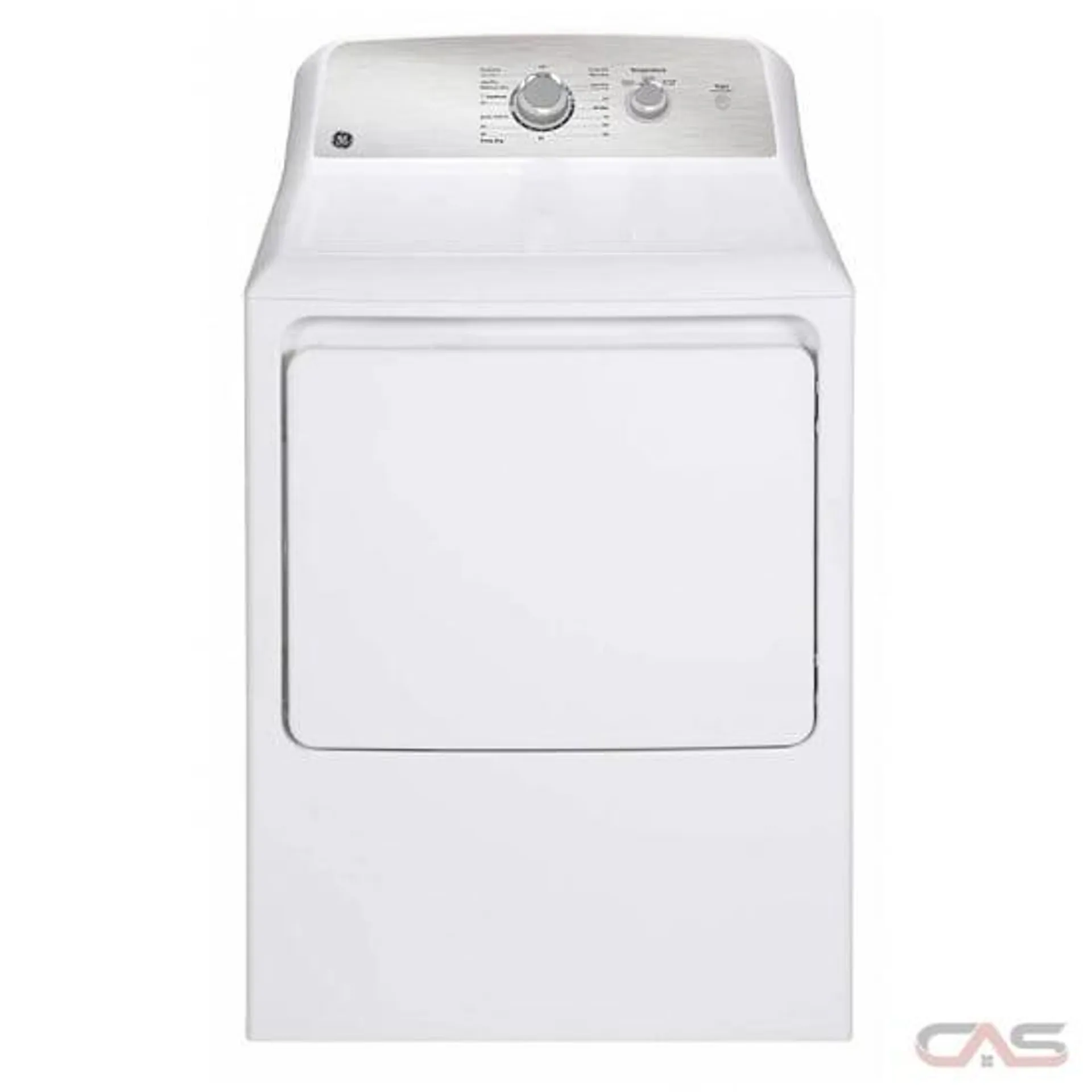 GE GTX33EBMRWS Dryer, 27 inch Width, Electric Dryer, 6.2 cu. ft. Capacity, 5 Dry Cycles, 3 Temperature Settings, Steel Drum, White colour