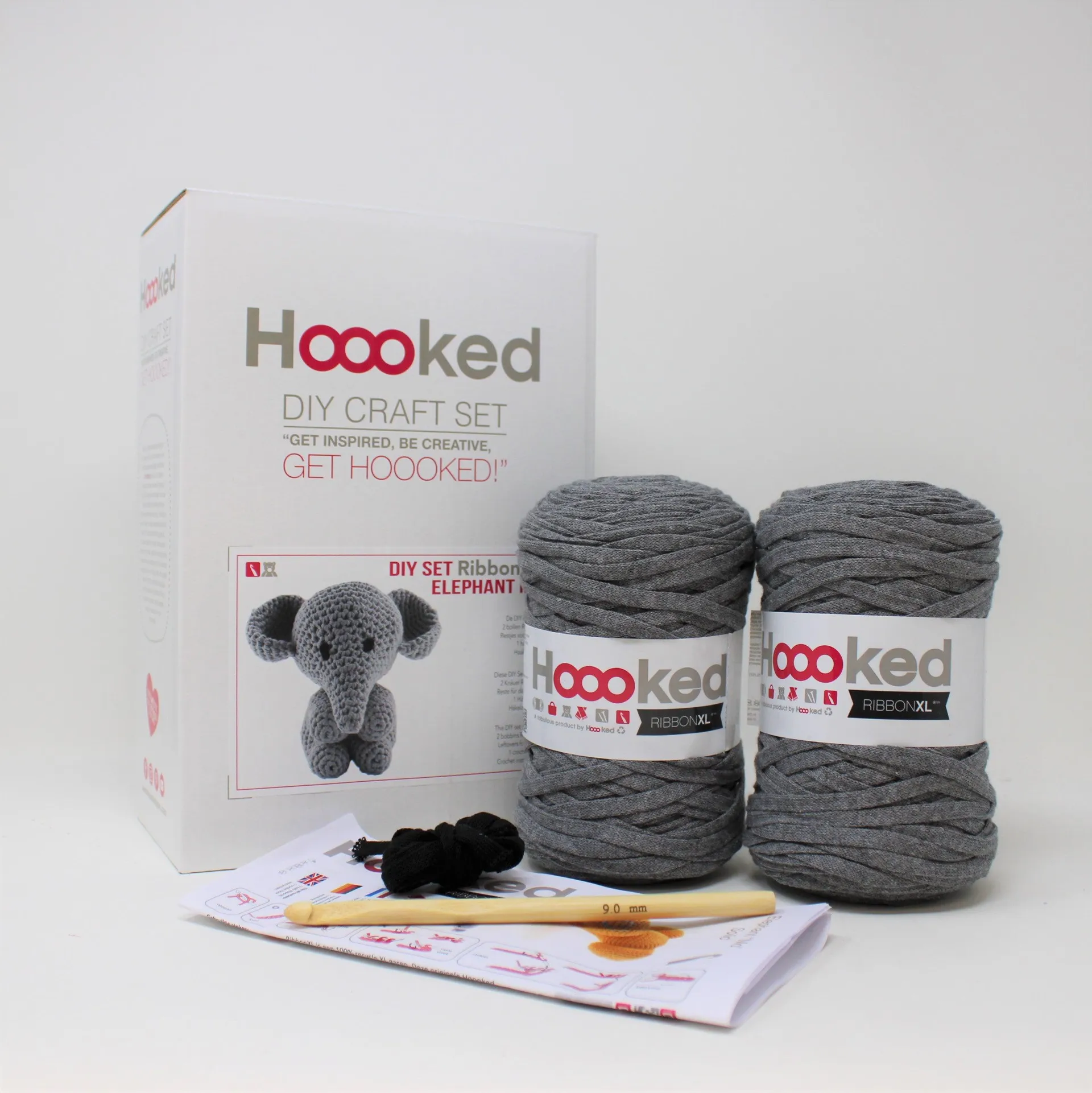 Mo Elephant - Crochet Kit - Hoooked RibbonXL