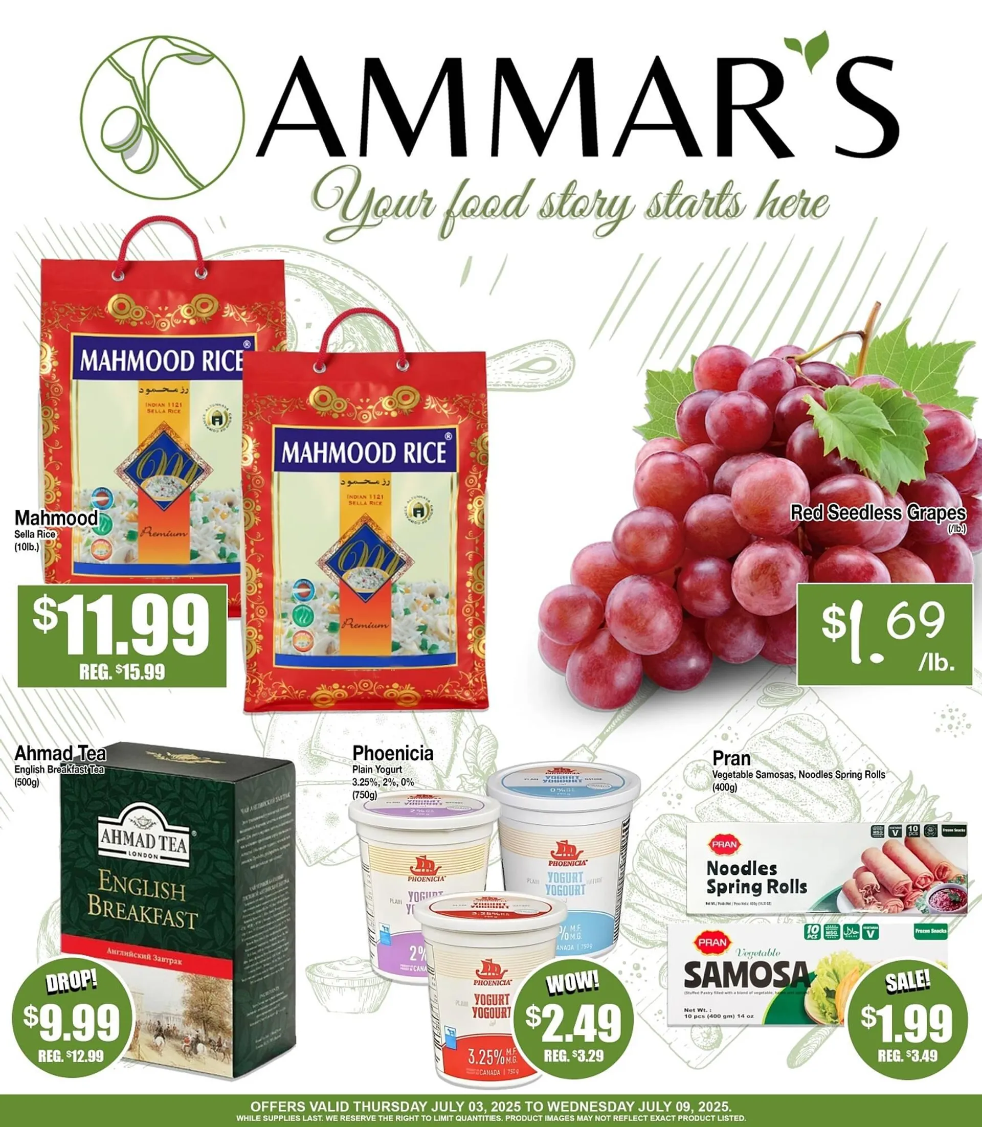 Ammar's Halal Meats flyer from July 3 to July 9 2025 - flyer page 1