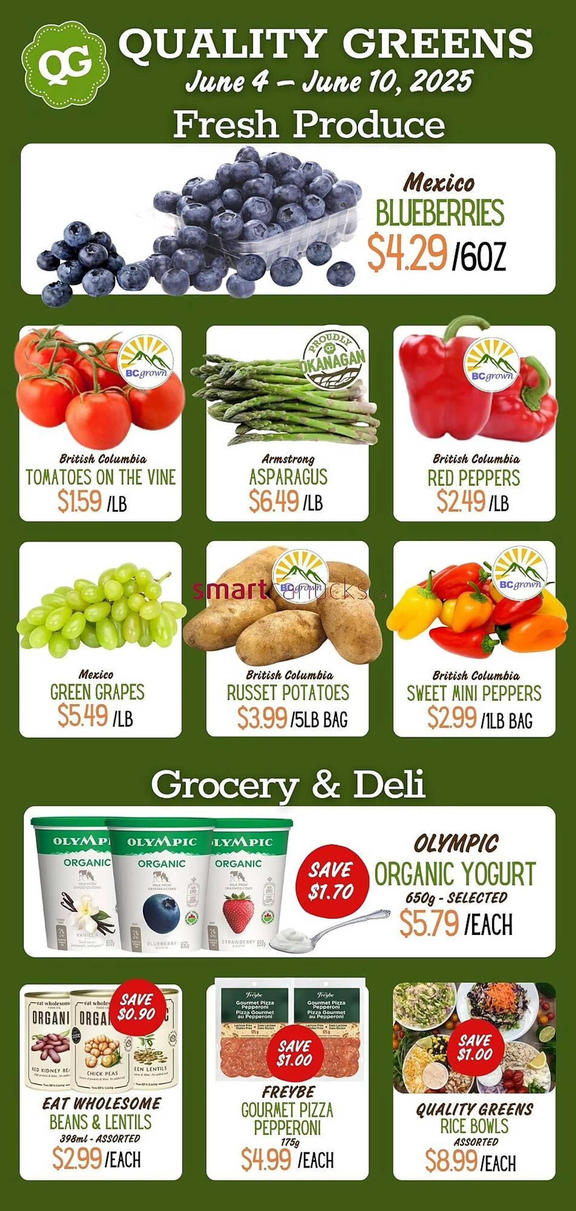 Quality Greens flyer from June 4 to June 10 2025 - flyer page 1