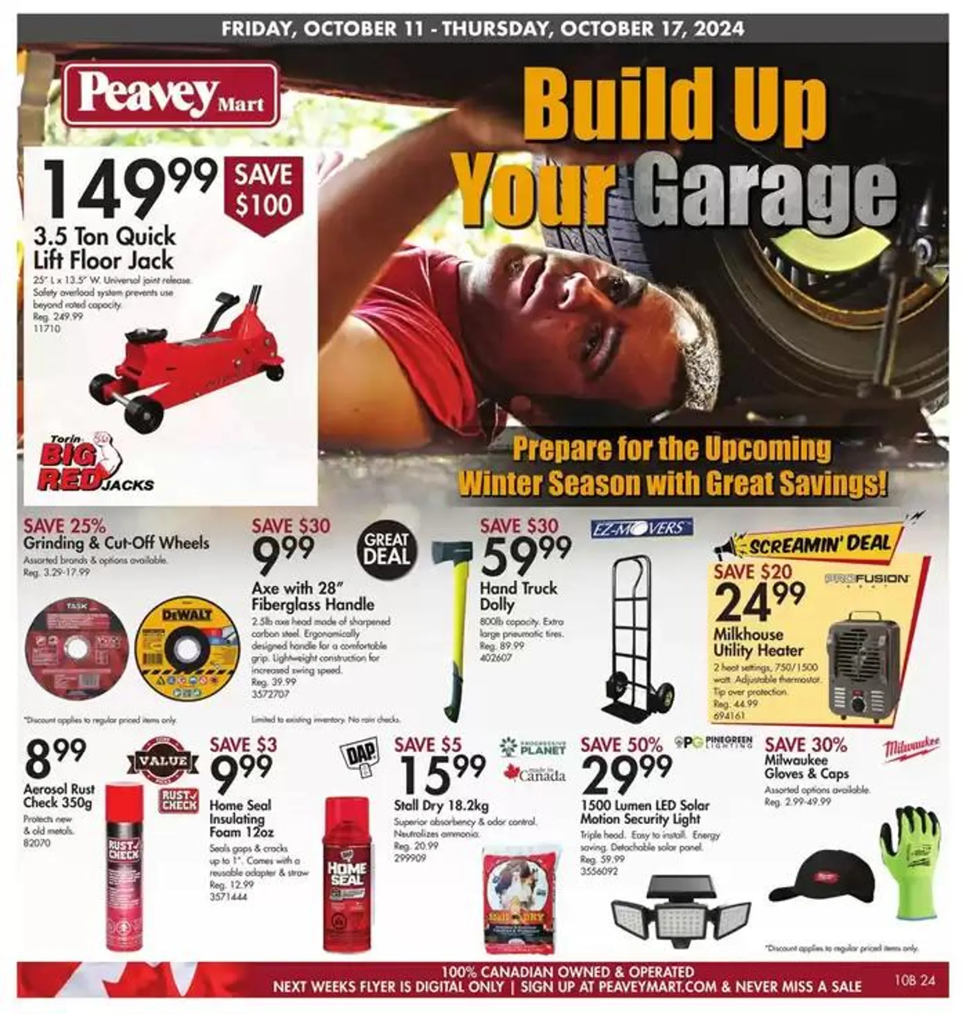 Build Up Your Garage from October 11 to October 17 2024 - flyer page 1