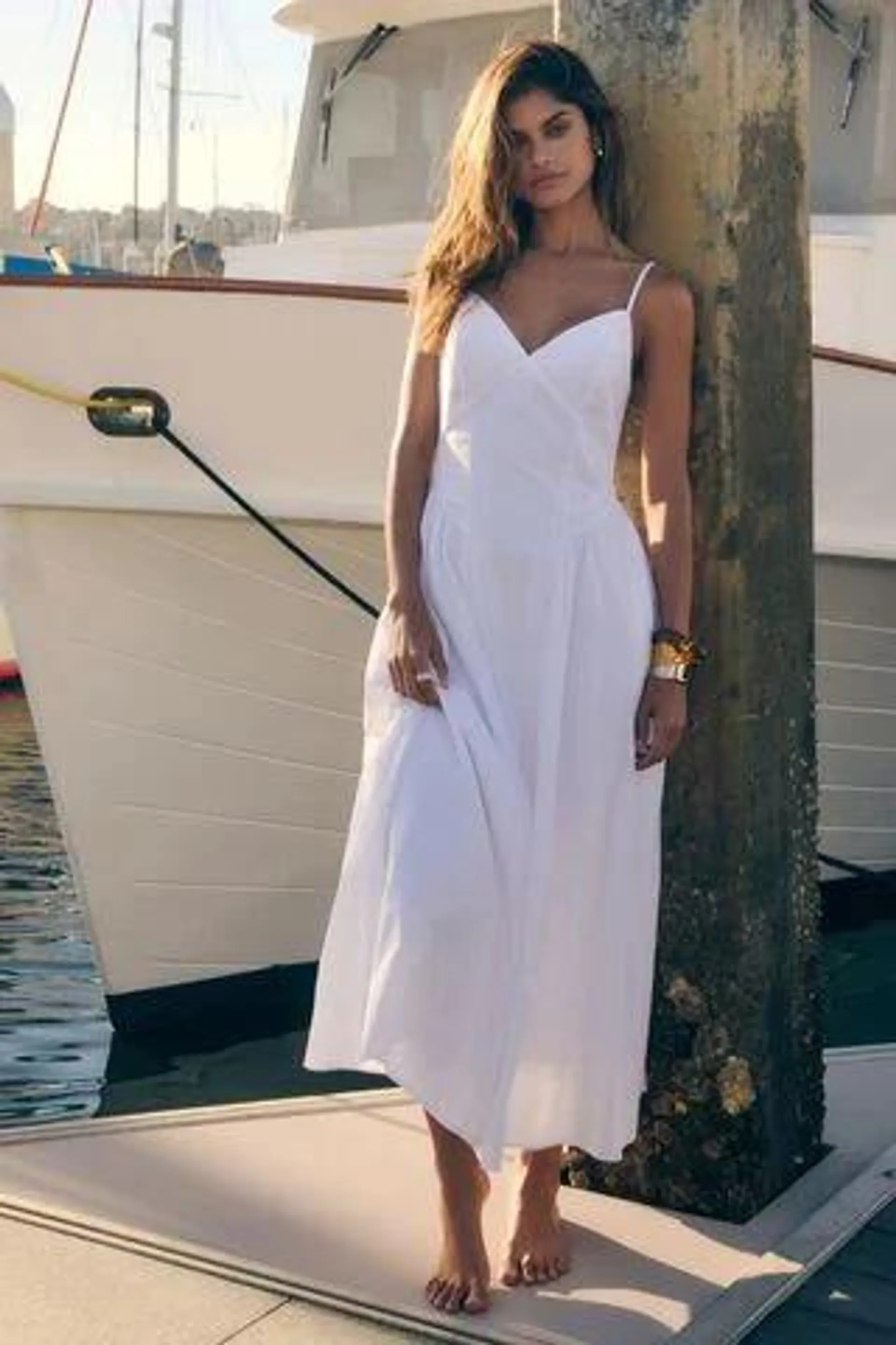 Dropped Waist Maxi Dress