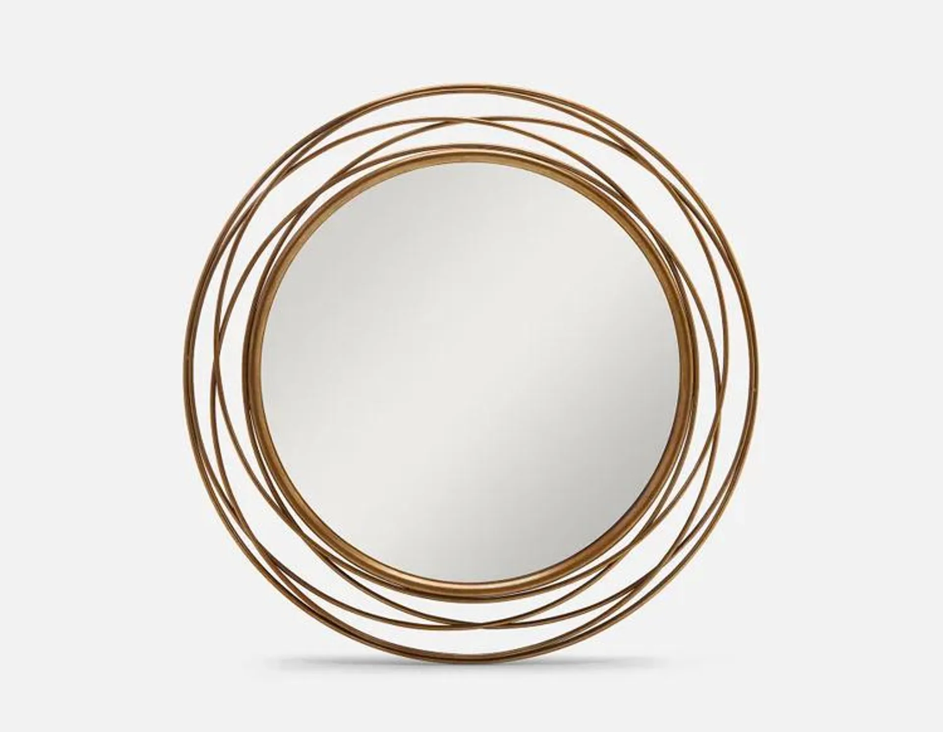 framed metal mirror 90 cm