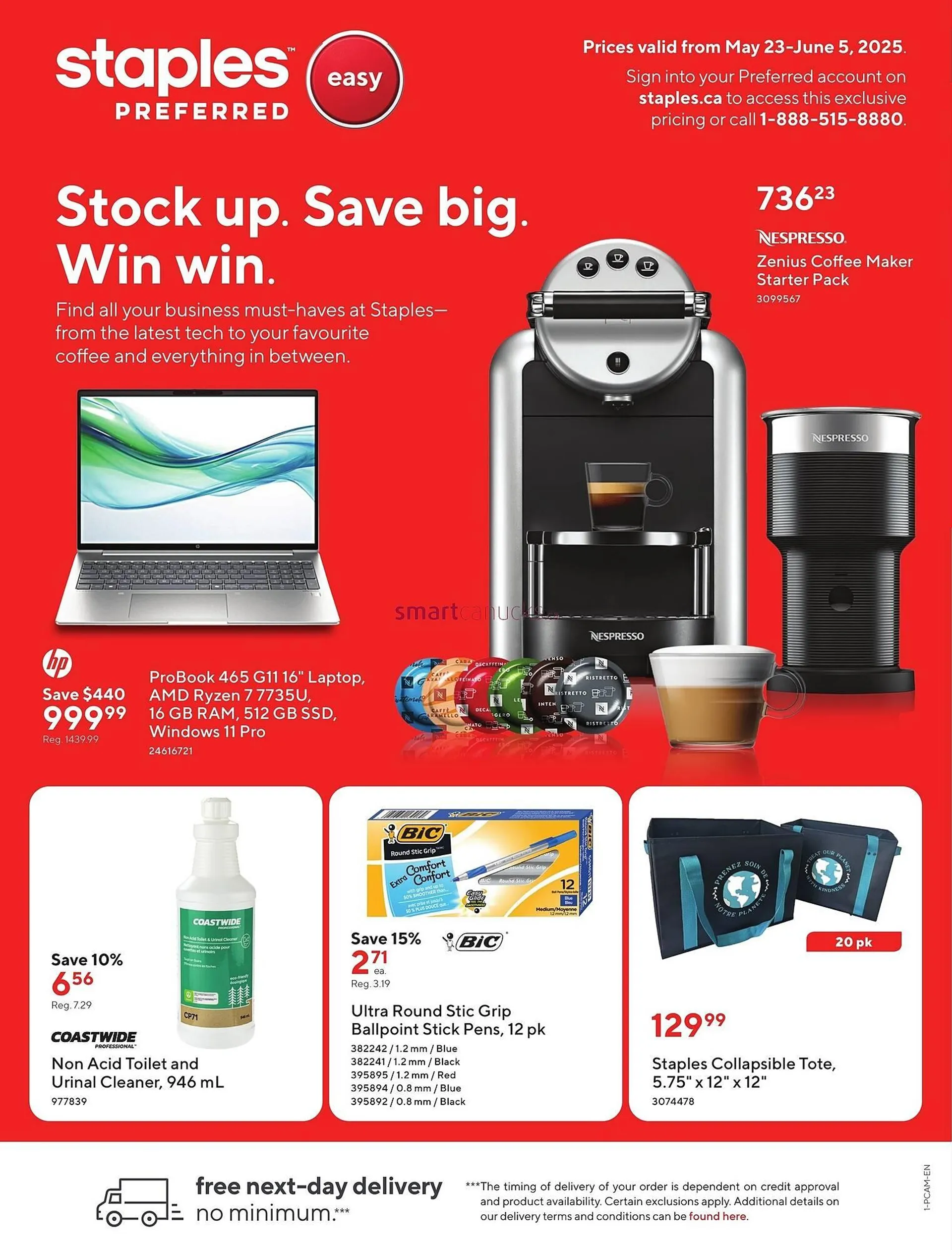 Staples flyer from May 23 to May 29 2025 - flyer page 1