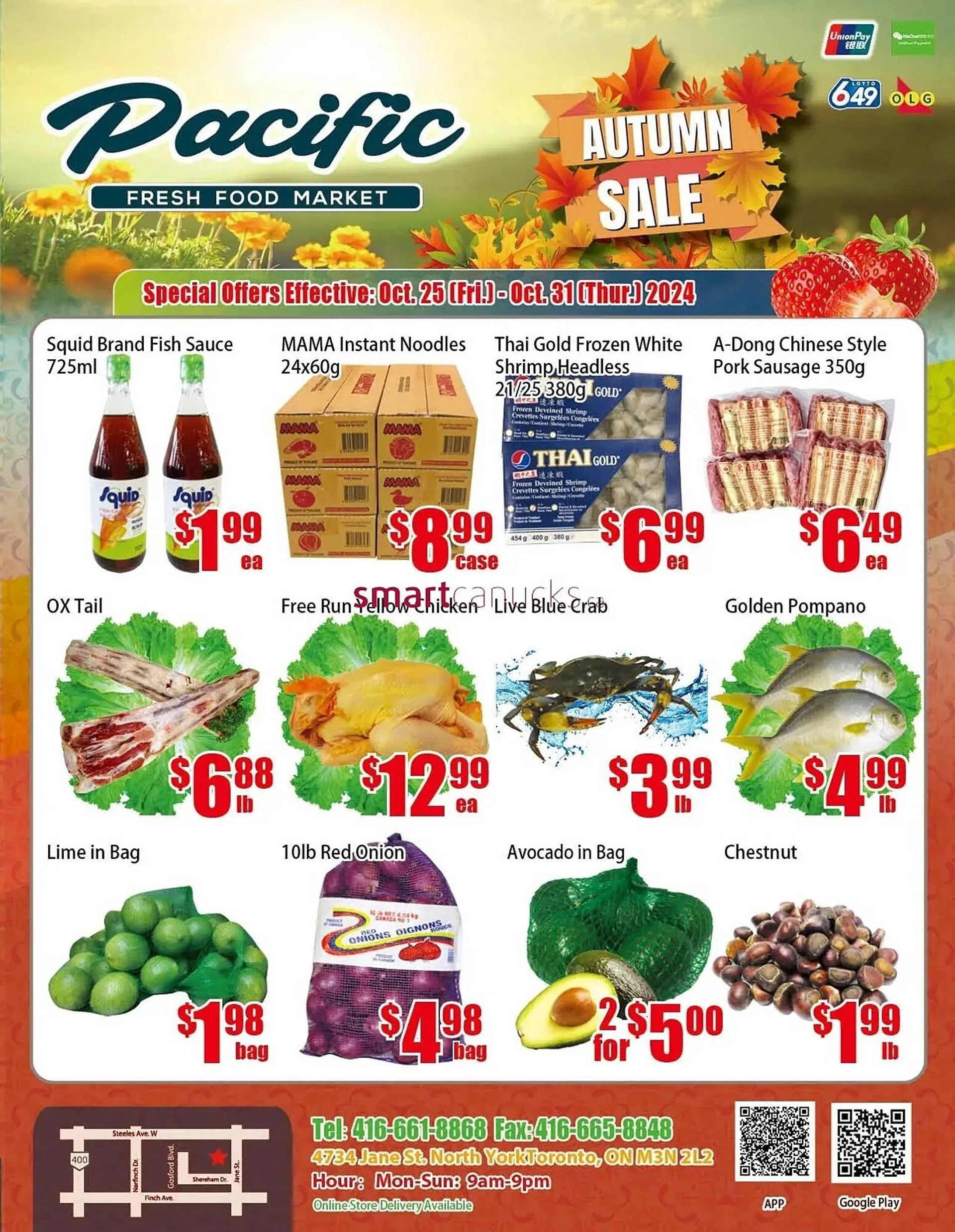 New Pacific Supermarket flyer - 1