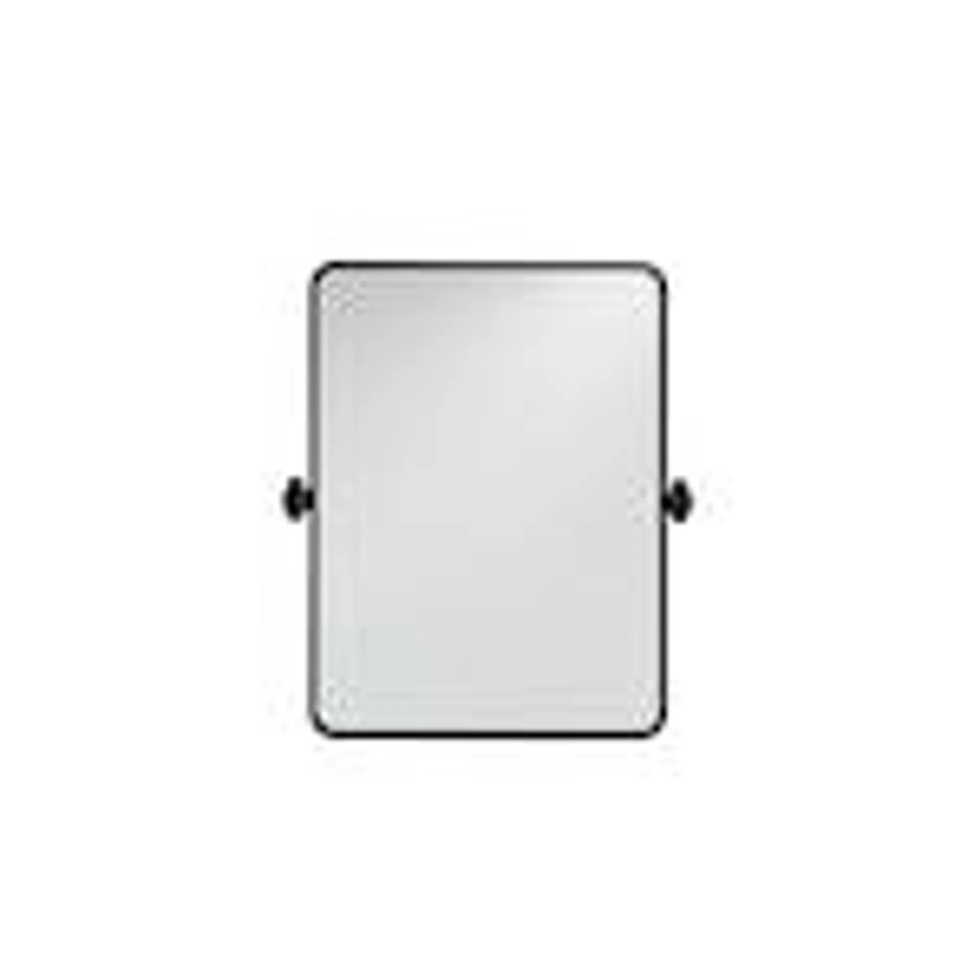 Westbury 21-inch W x 30-inch H Metal Matte Black Frame Pivot Mirror