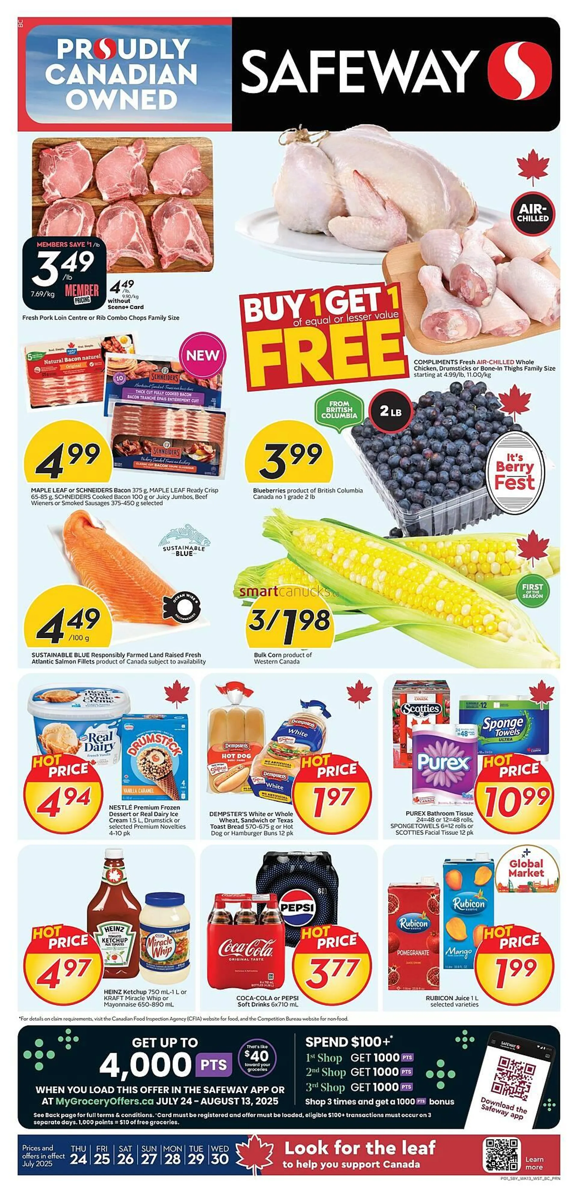 Safeway flyer from July 24 to July 30 2025 - flyer page 1