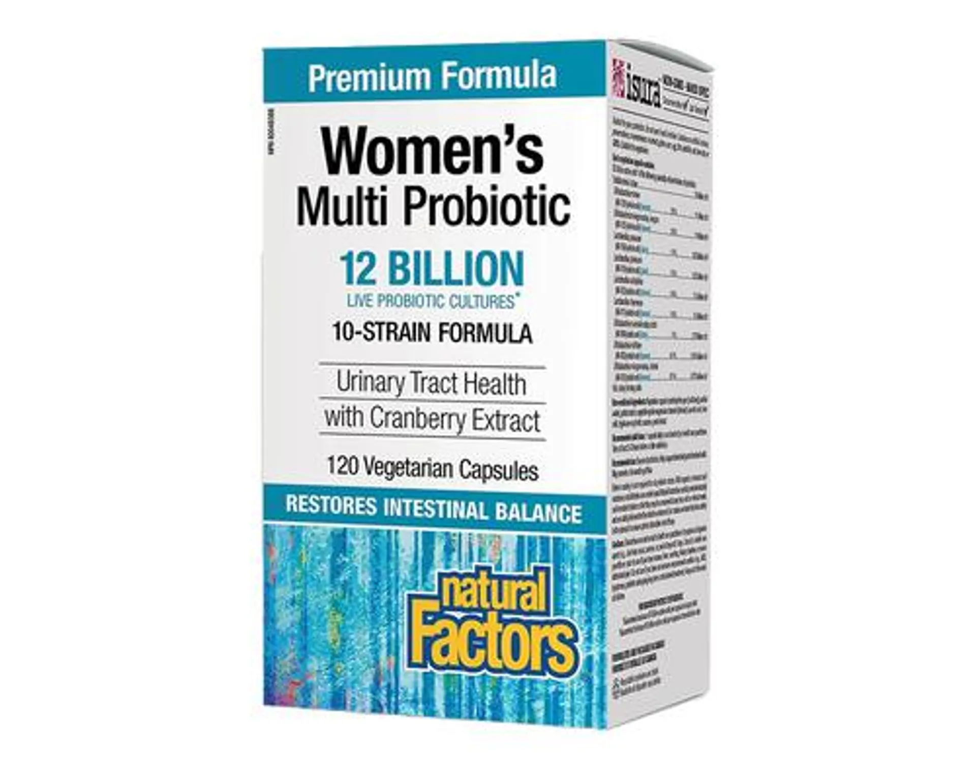 Natural Factors Women's Multi Probiotic 12 Billion 120 Veggie Caps