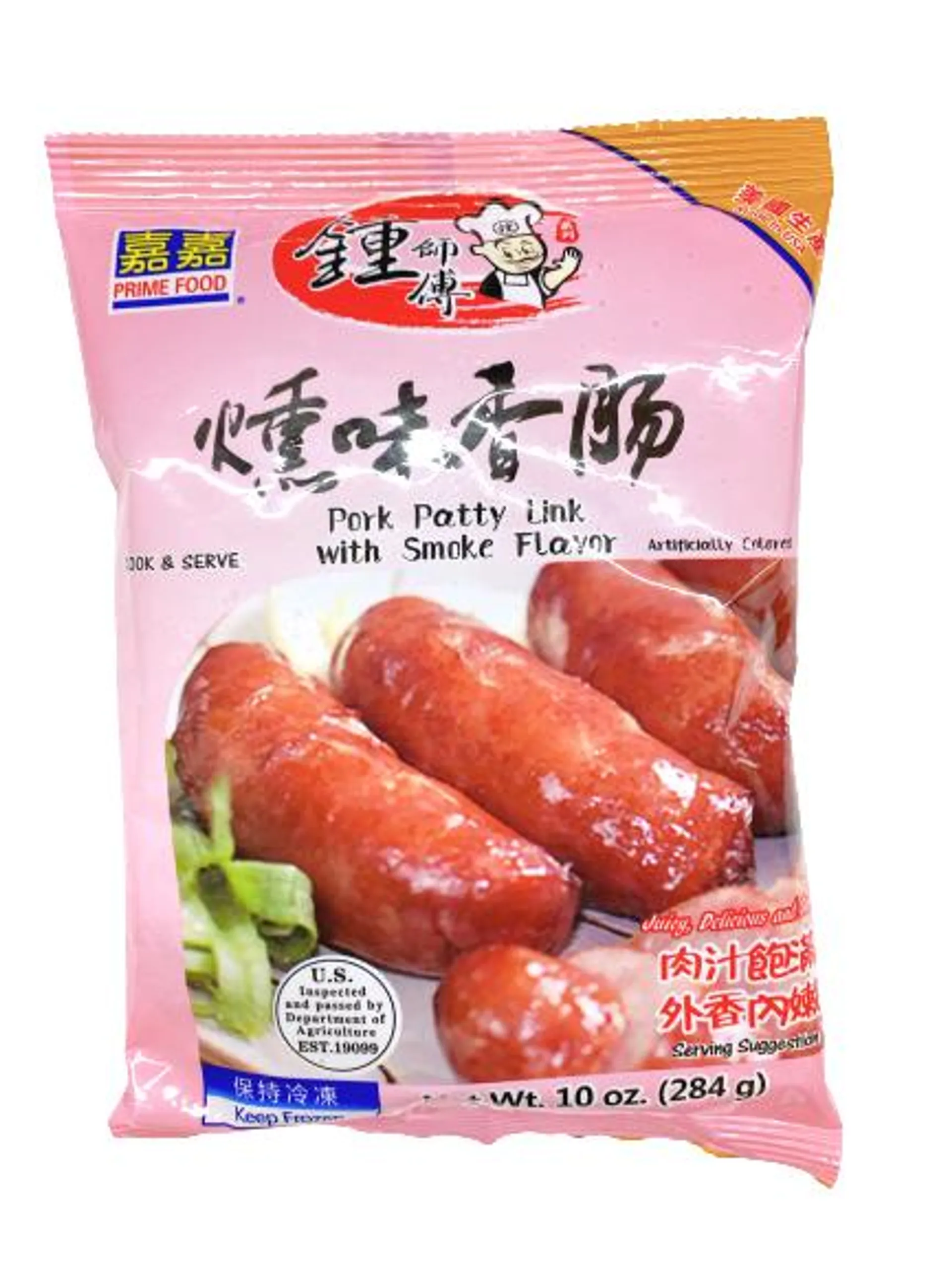 PRIME FOOD Pork Patty Link With Smoke Flavor 284g