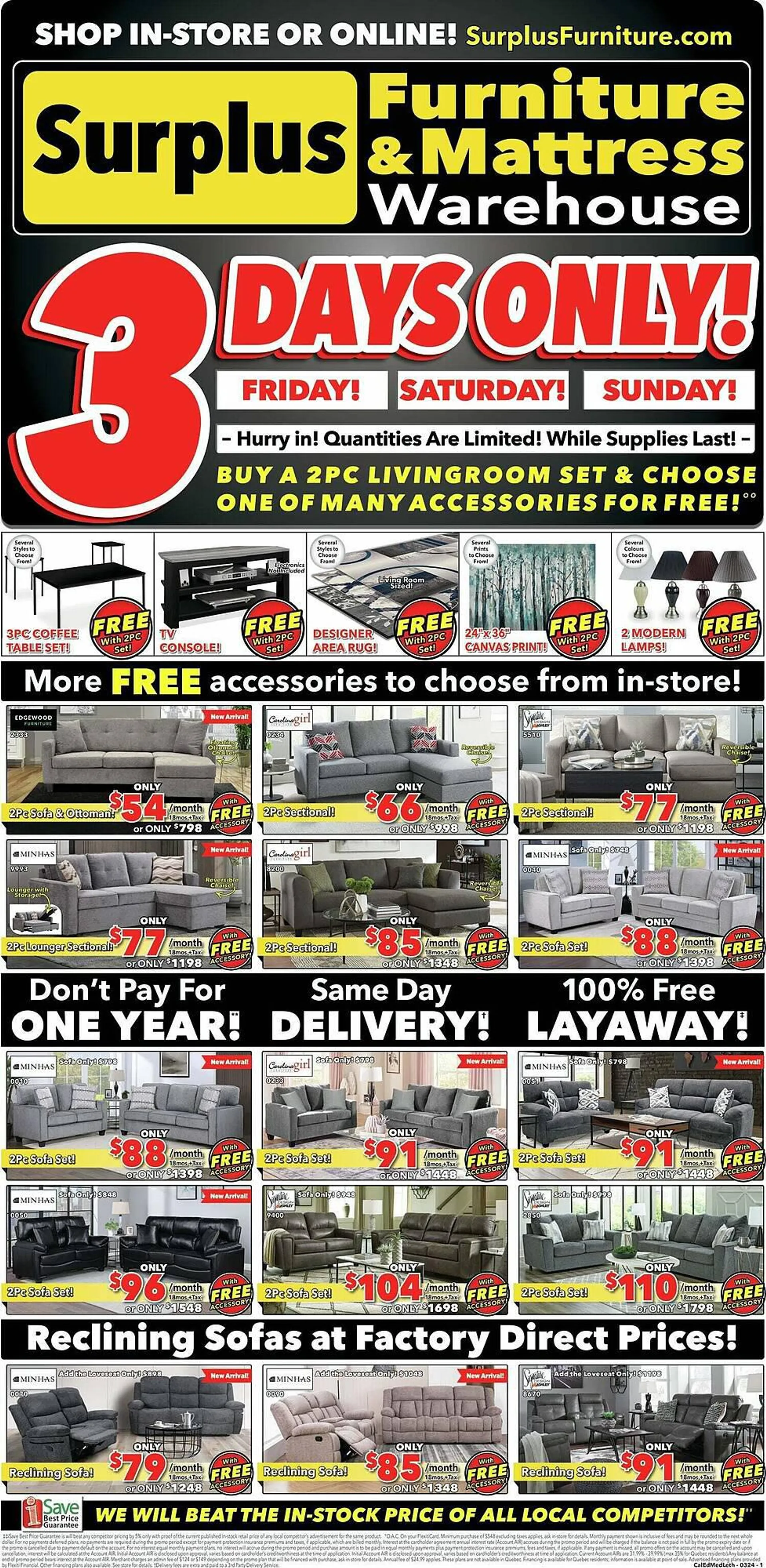 Surplus Furniture flyer from February 26 to March 4 2024 - flyer page 