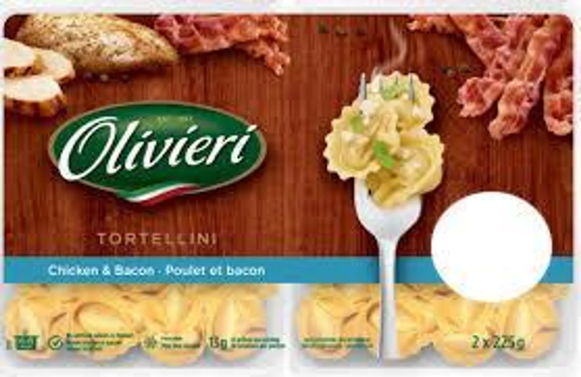 Olivieri Tortellini Chicken & Bacon 2 X 225 G