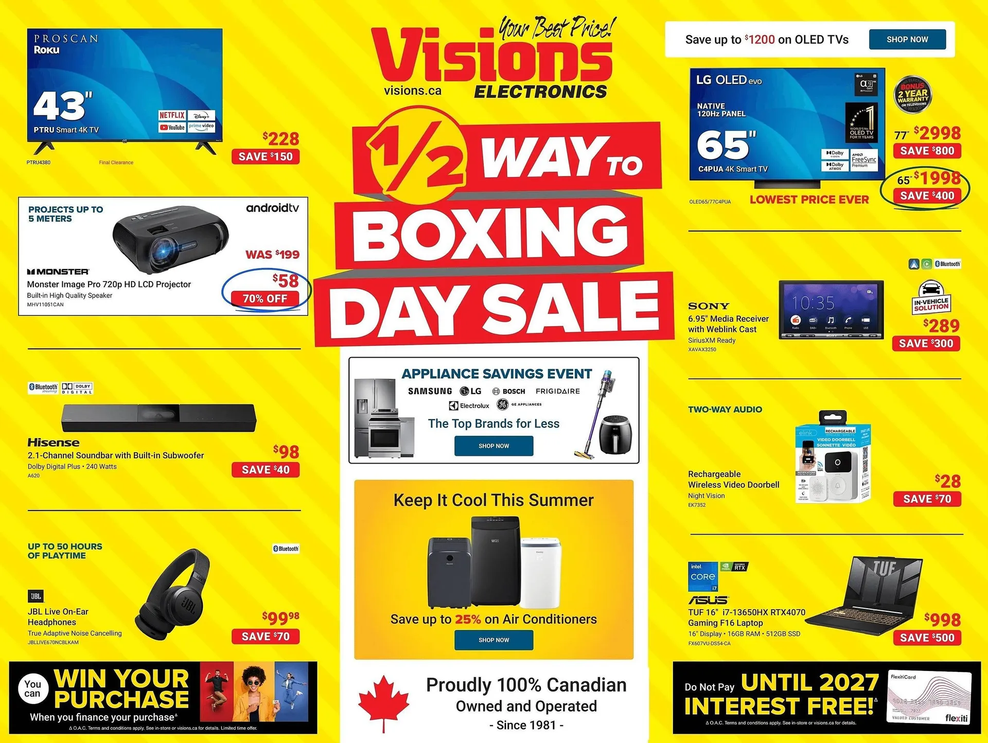 Visions Electronics flyer from June 27 to July 1 2025 - flyer page 1