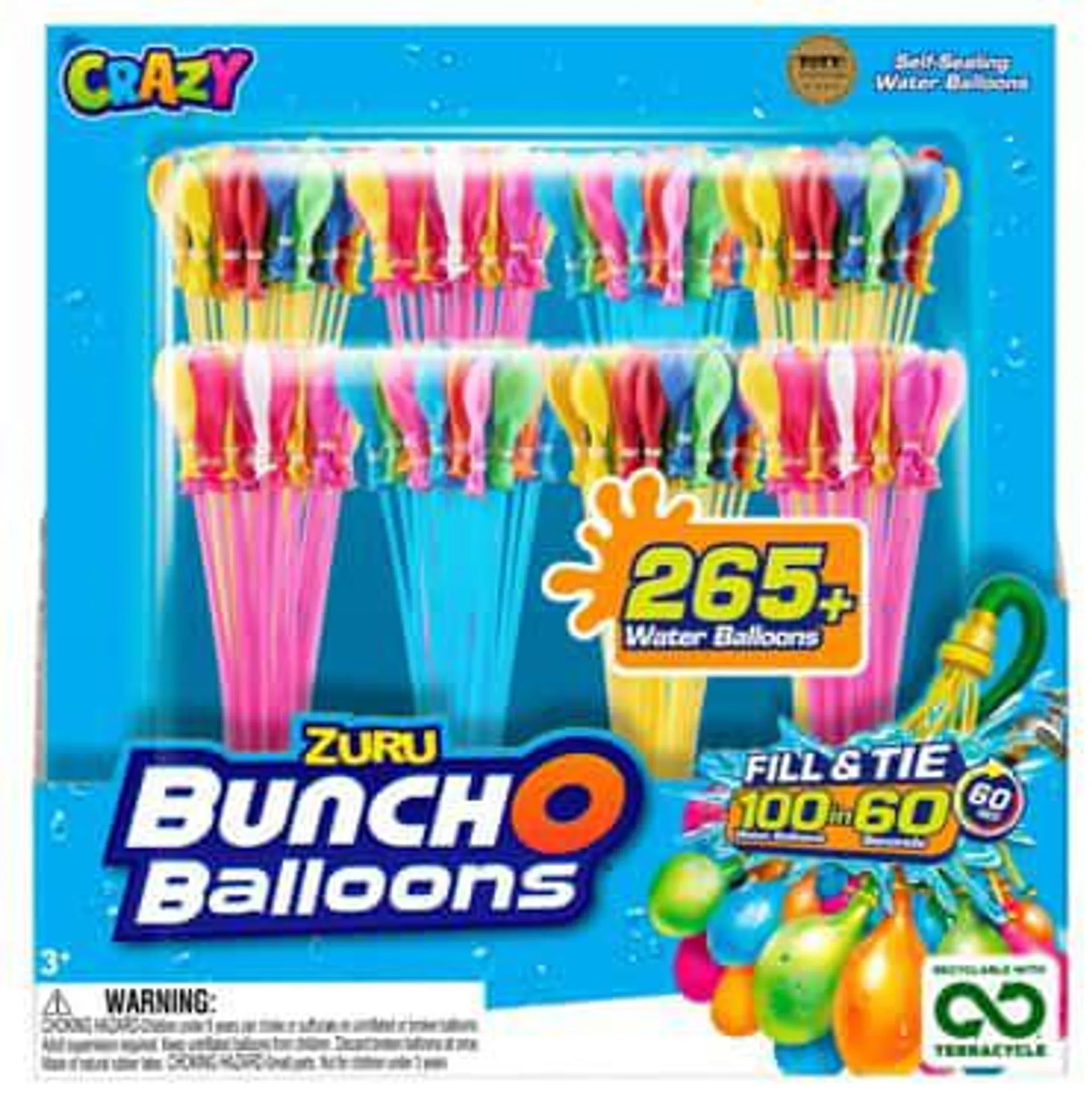 Zuru Bunch O Balloons Rapid Fill Water Balloons, 8-pk