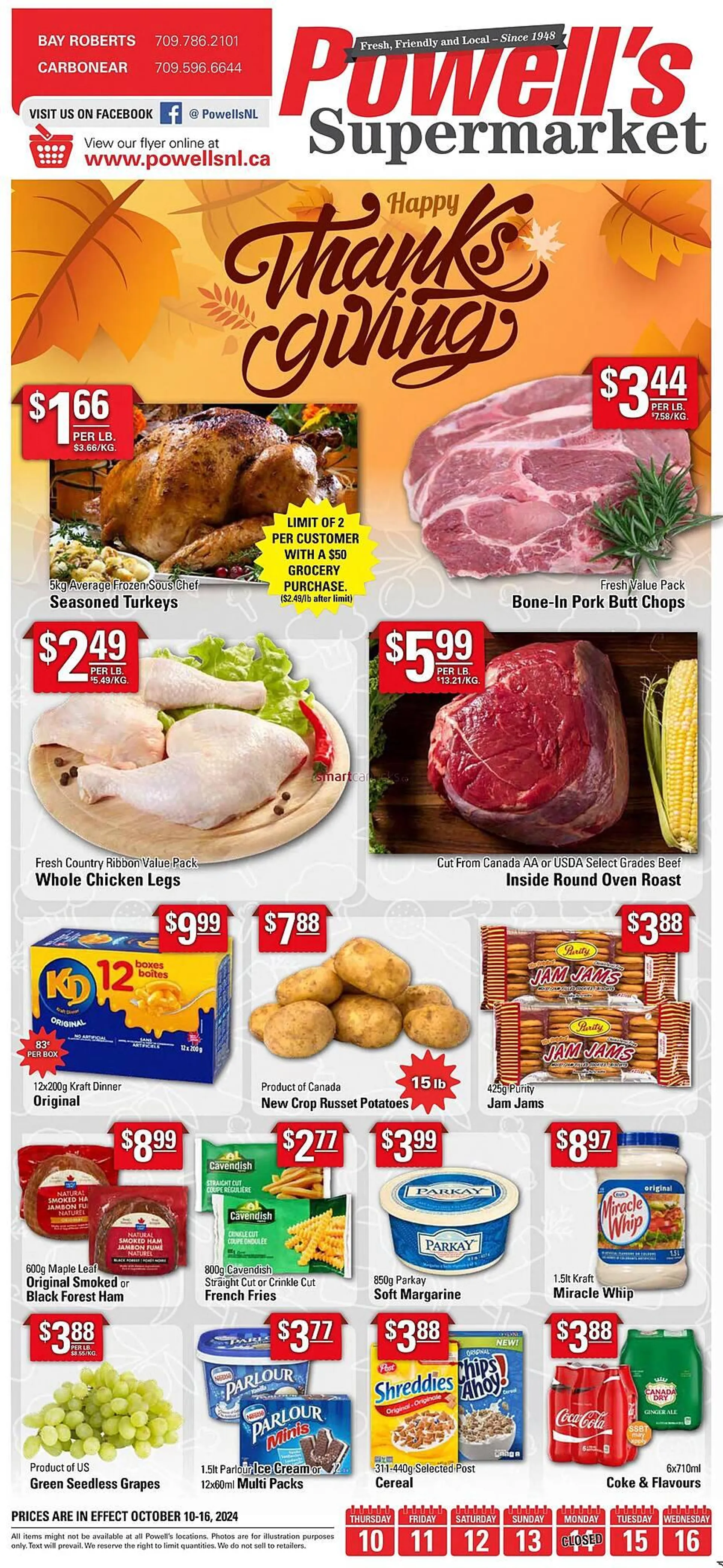 Powells Supermarket flyer - 1