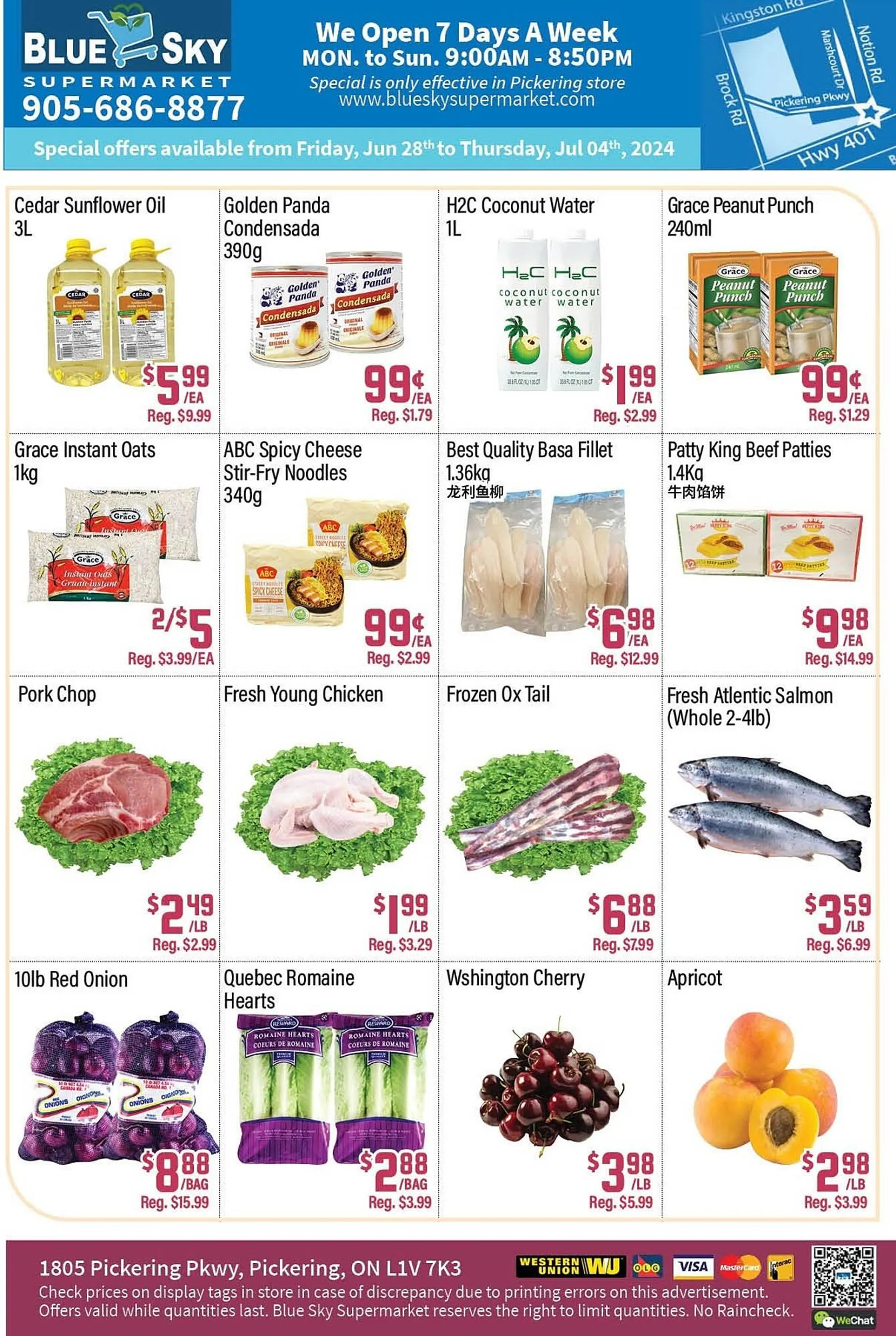 Blue Sky Supermarket flyer - 1