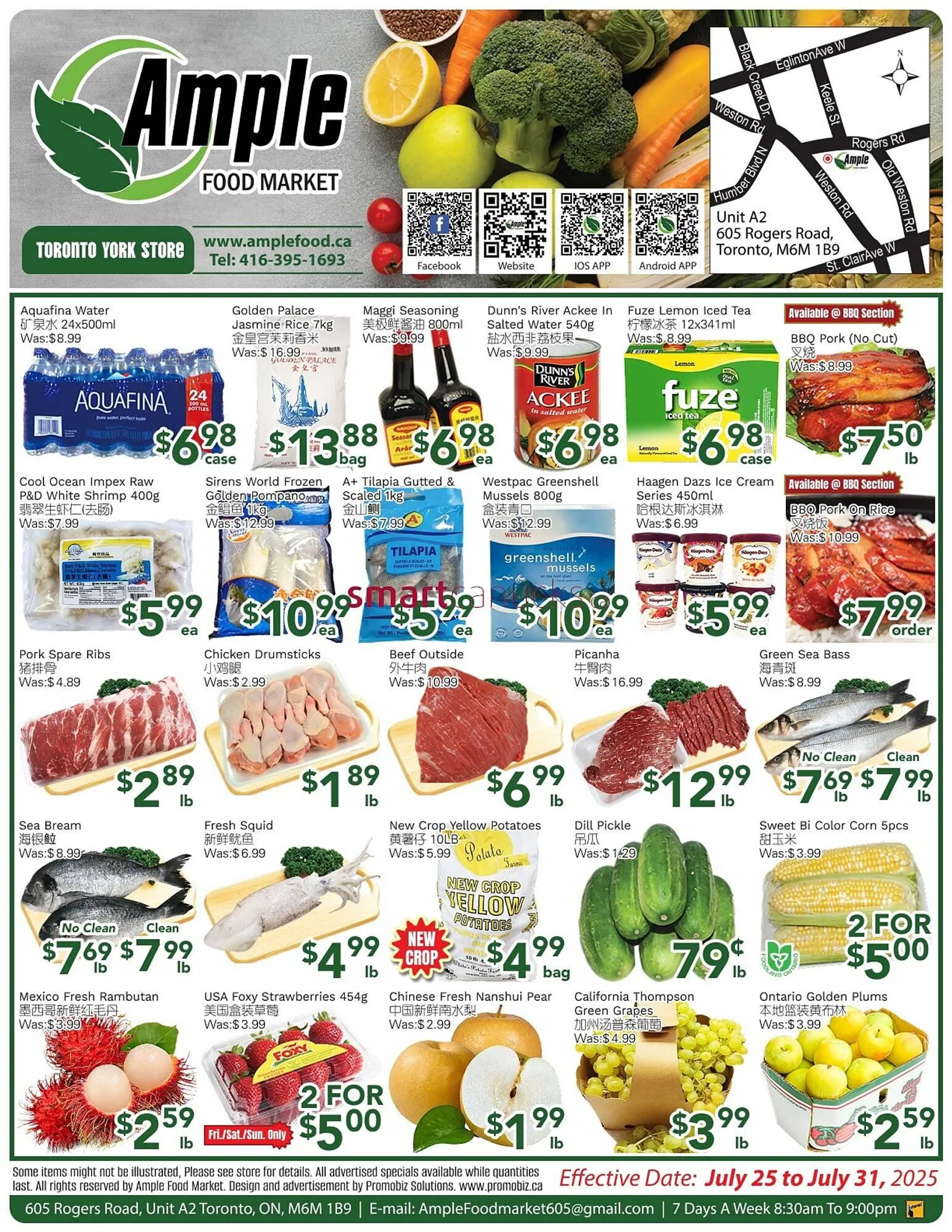 Ample Food Market flyer from July 25 to July 31 2025 - flyer page 1