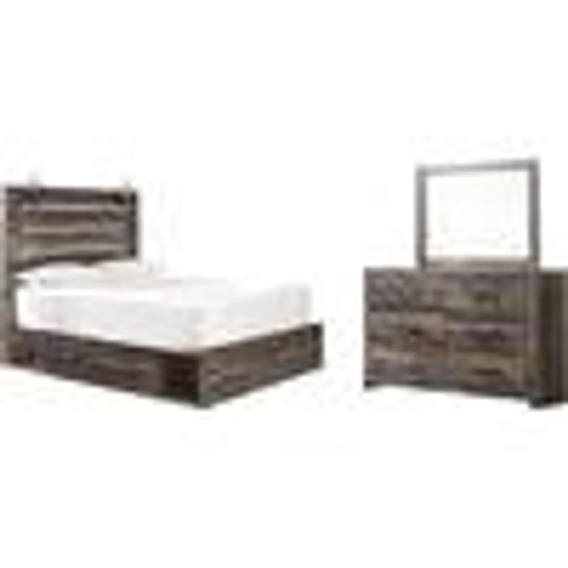 Drystan 5 Piece Panel Bed with 4 Drawer Storage Bedroom - Multi