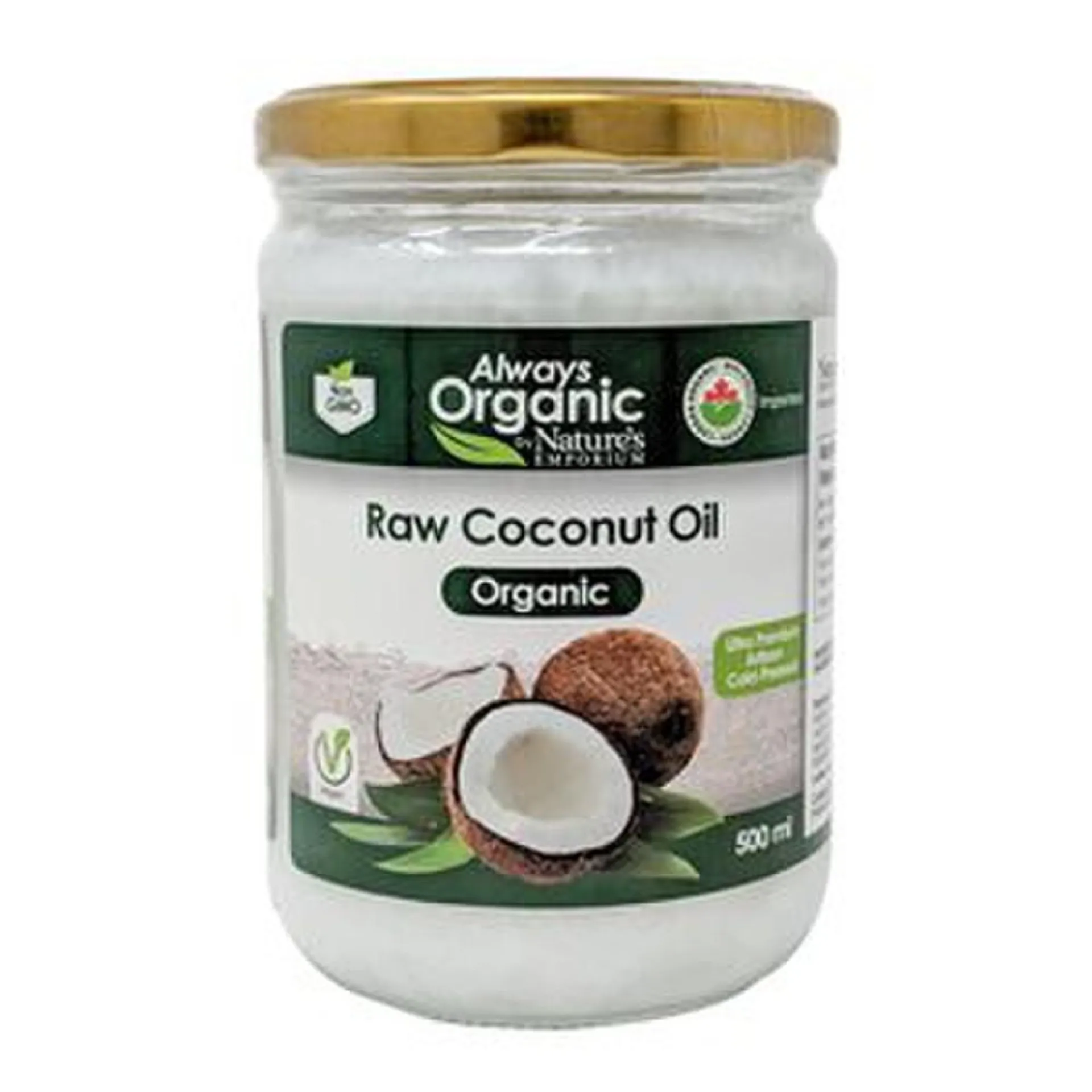 Always Organic Coconut Oil Raw Org 500ml