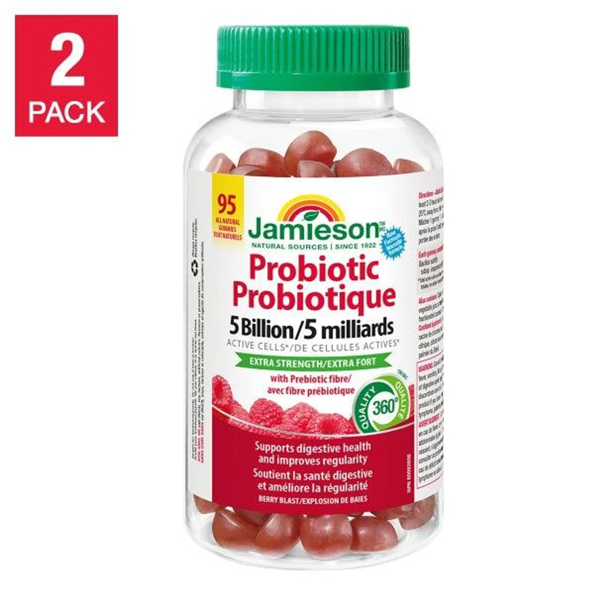 Jamieson Probiotic Gummies, 2 x 95 gummies