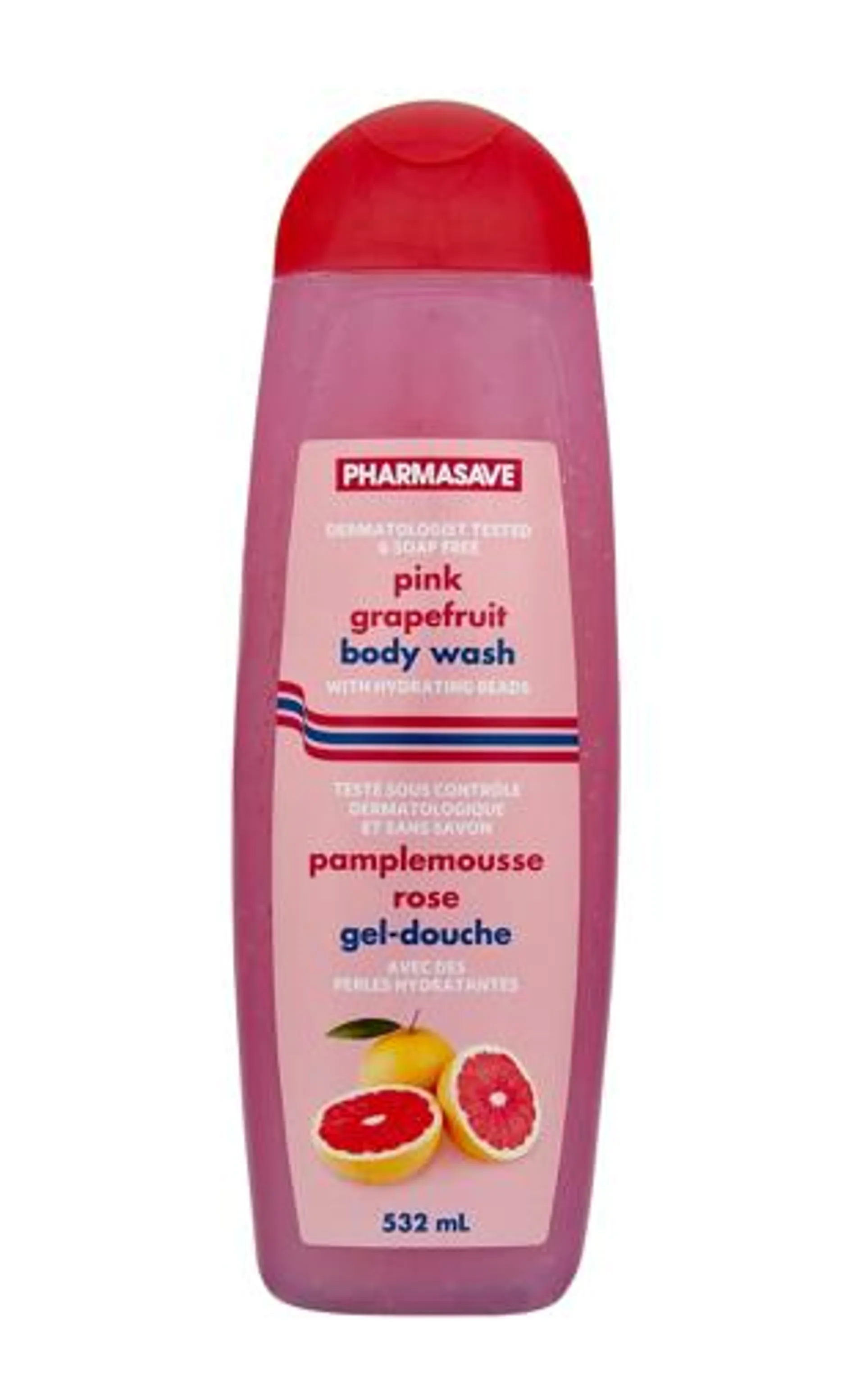 PHARMASAVE MOISTURIZING BODY WASH - GRAPEFRUIT 532ML