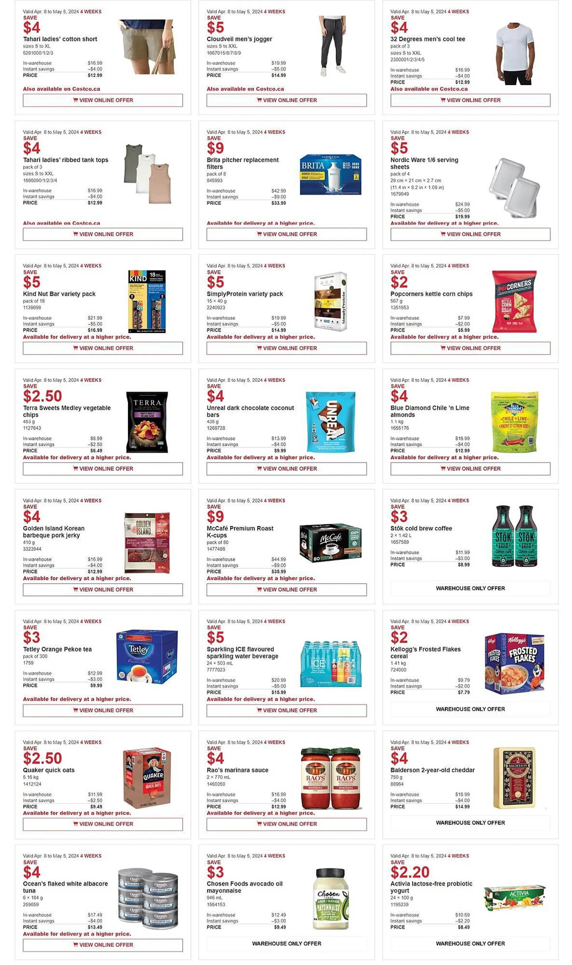 Costco flyer from April 8 to May 5 2024 - flyer page 2