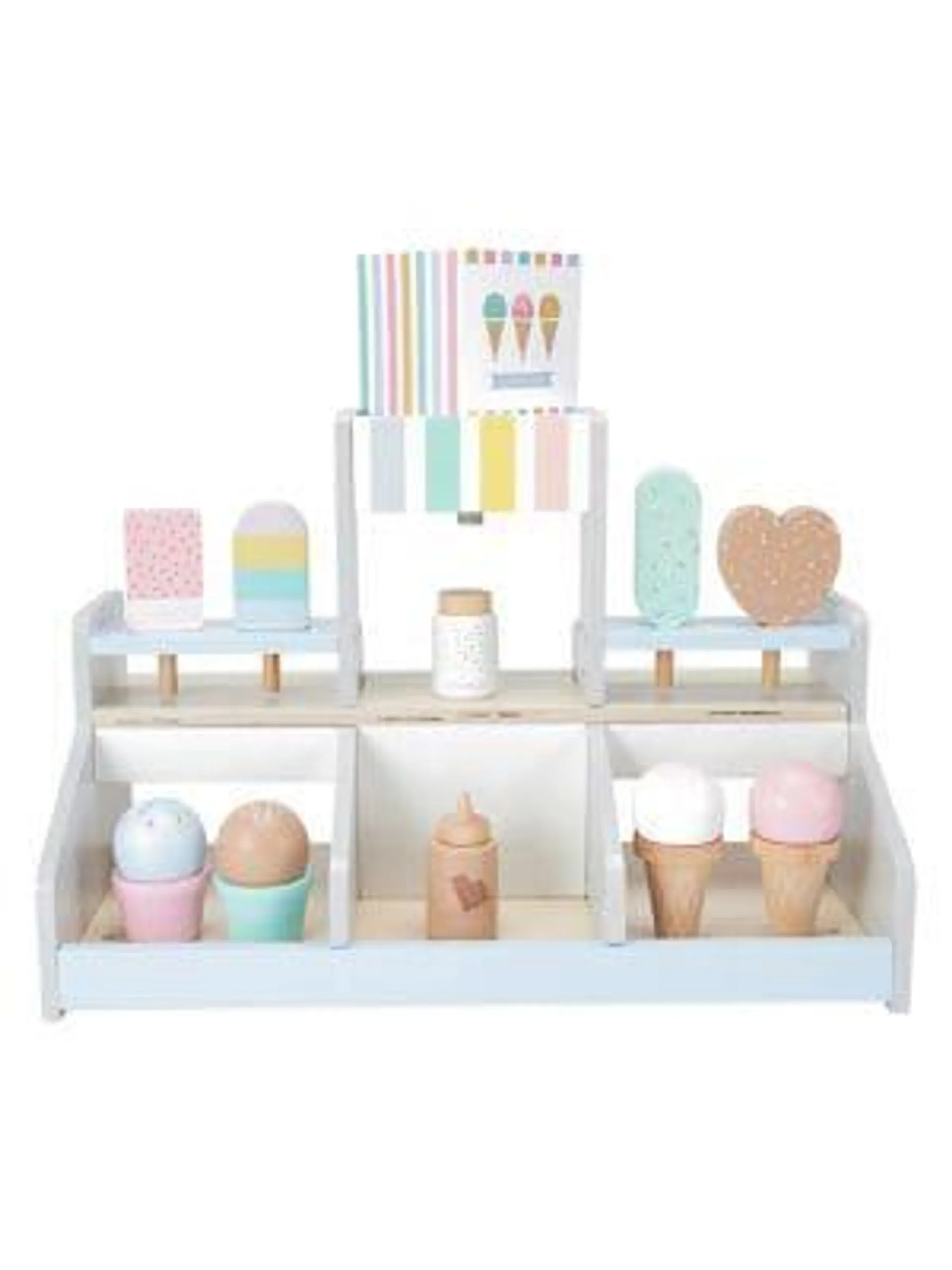 18-Piece Wooden Ice-Cream Shop