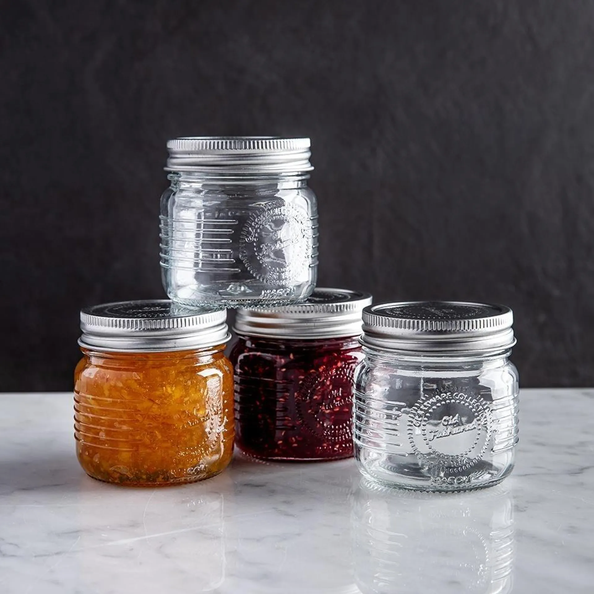 KSP Old Fashion Glass Mason Jar - Set of 4