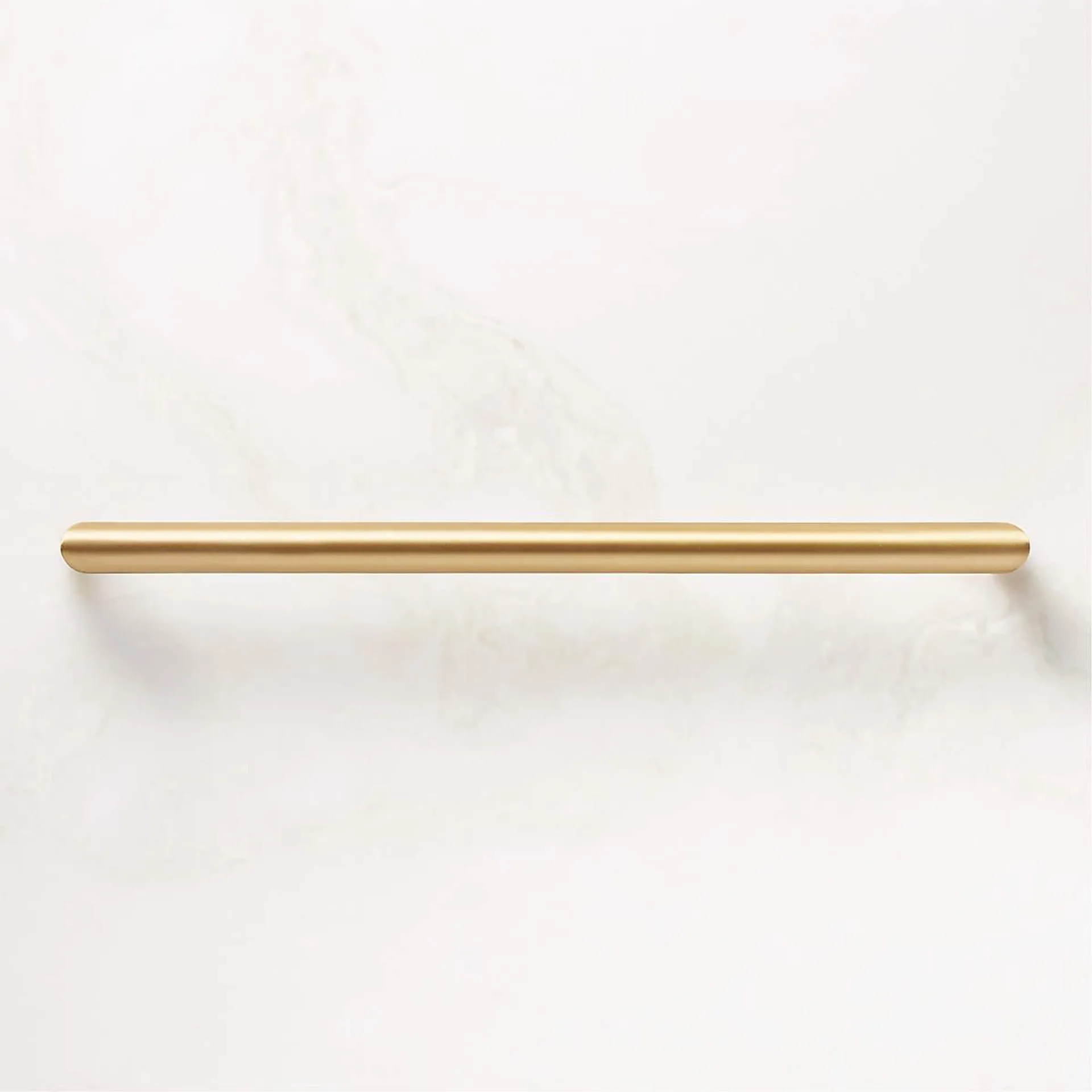 Curveaux Curved Brushed Brass Cabinet Handle 10''