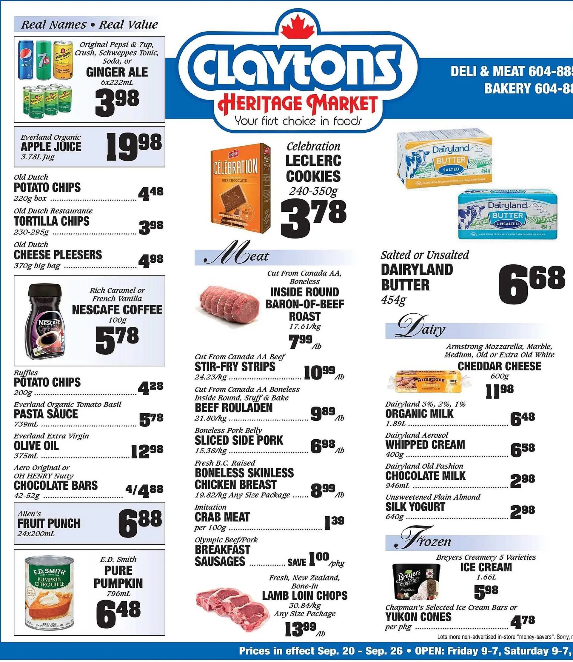 Claytons Heritage Market flyer - 1