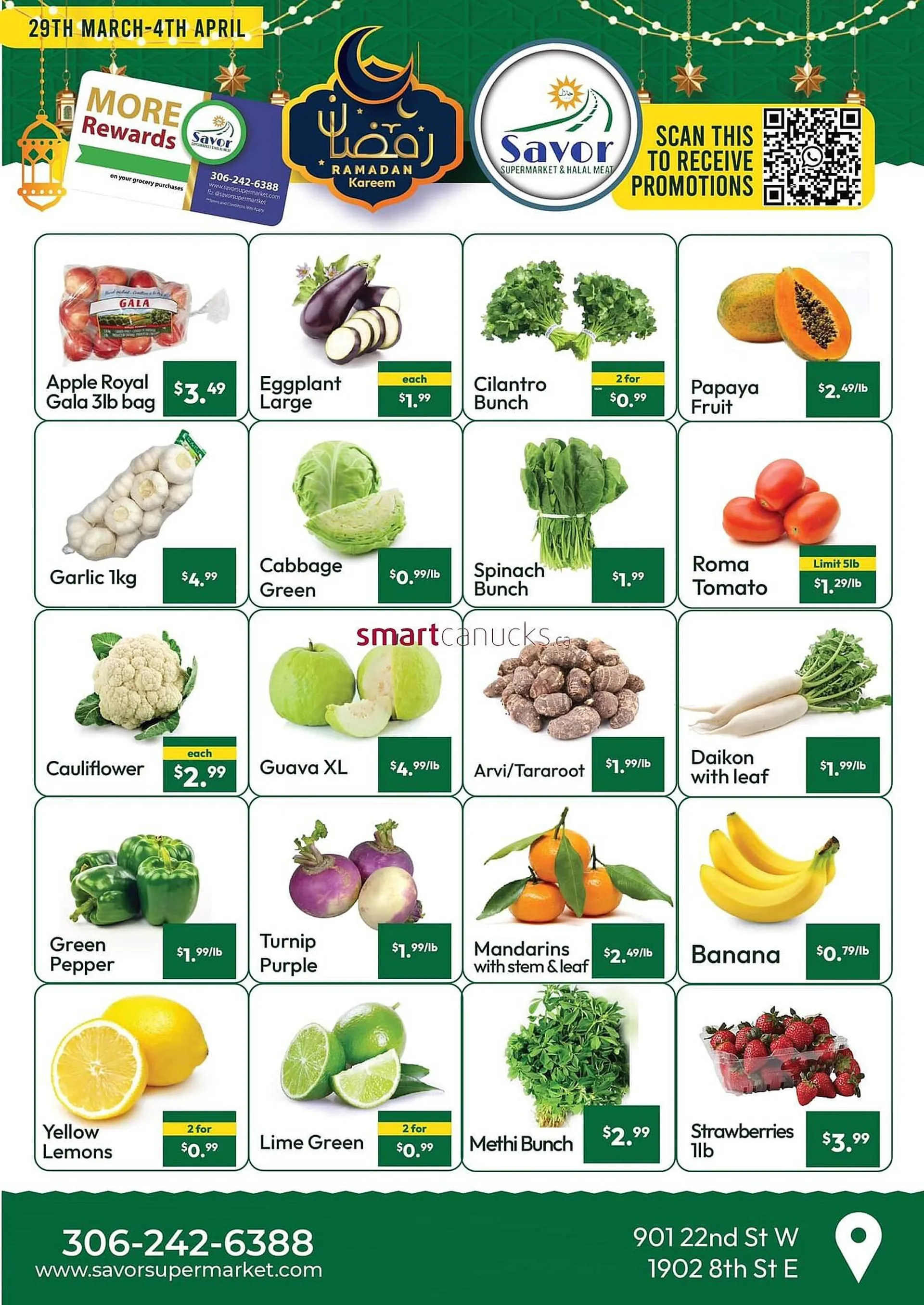 Savor Supermarket flyer from March 29 to April 1 2024 - flyer page 1