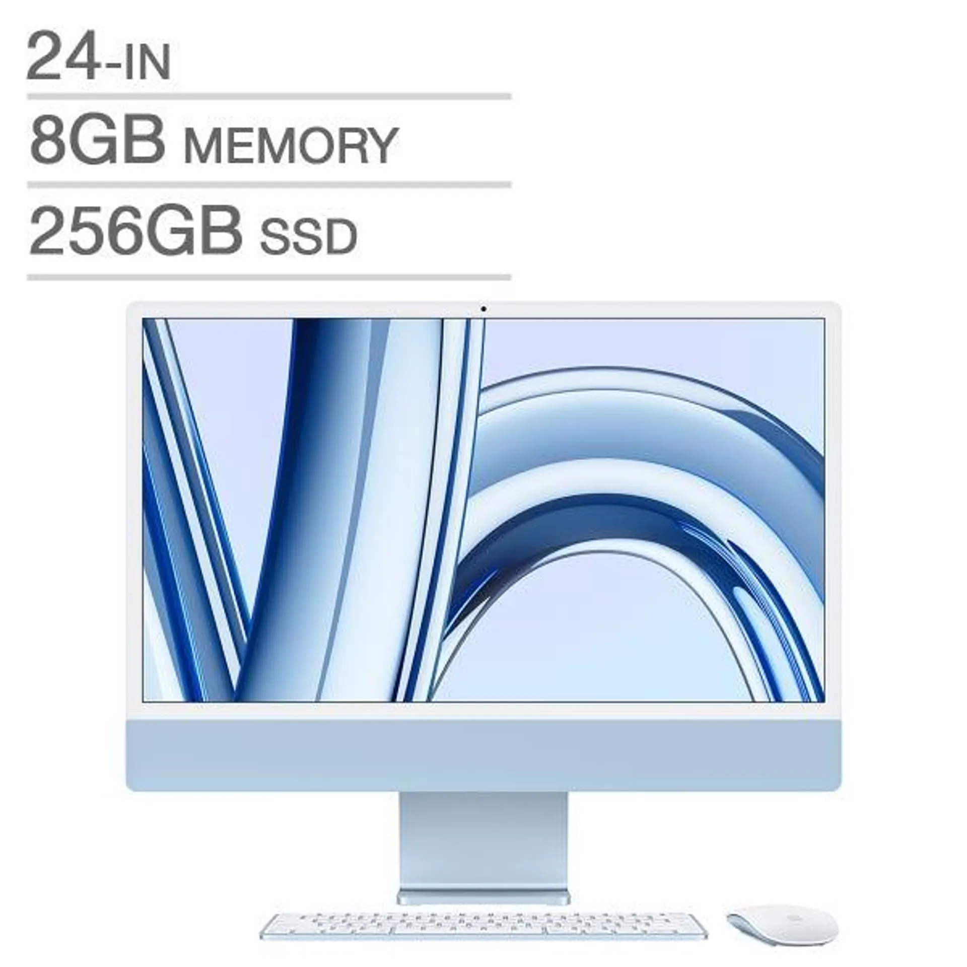 Apple 24 in. iMac, Apple M3 Chip, 8 GB RAM, 256 GB SSD