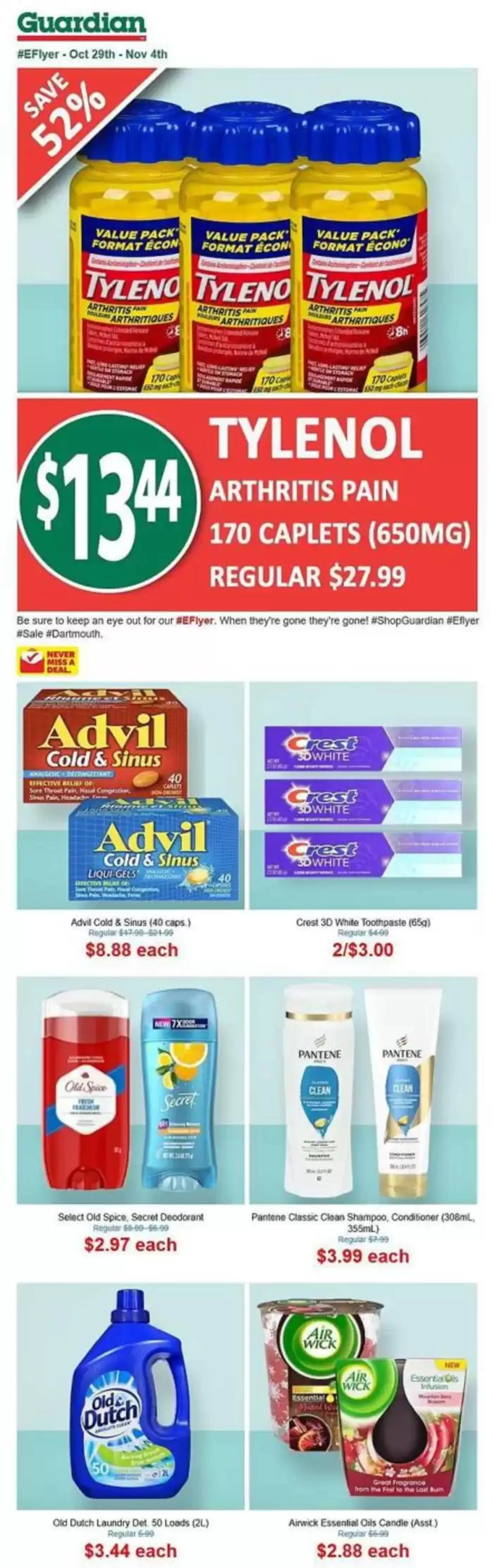 Guardian Pharmacy weekly flyer from October 28 to November 3 2024 - flyer page 1