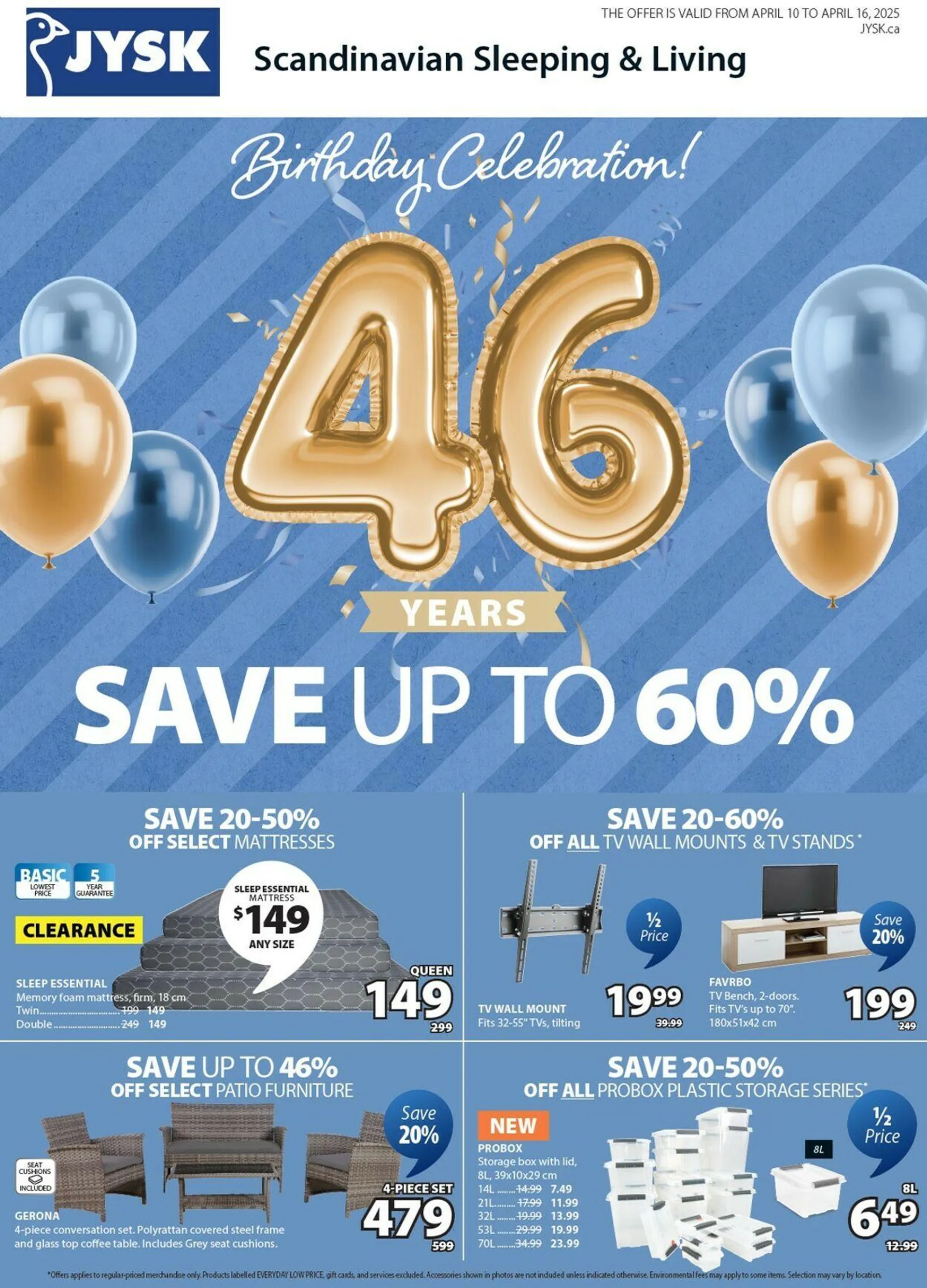 JYSK Current flyer from September 25 to October 9 2025 - flyer page 1