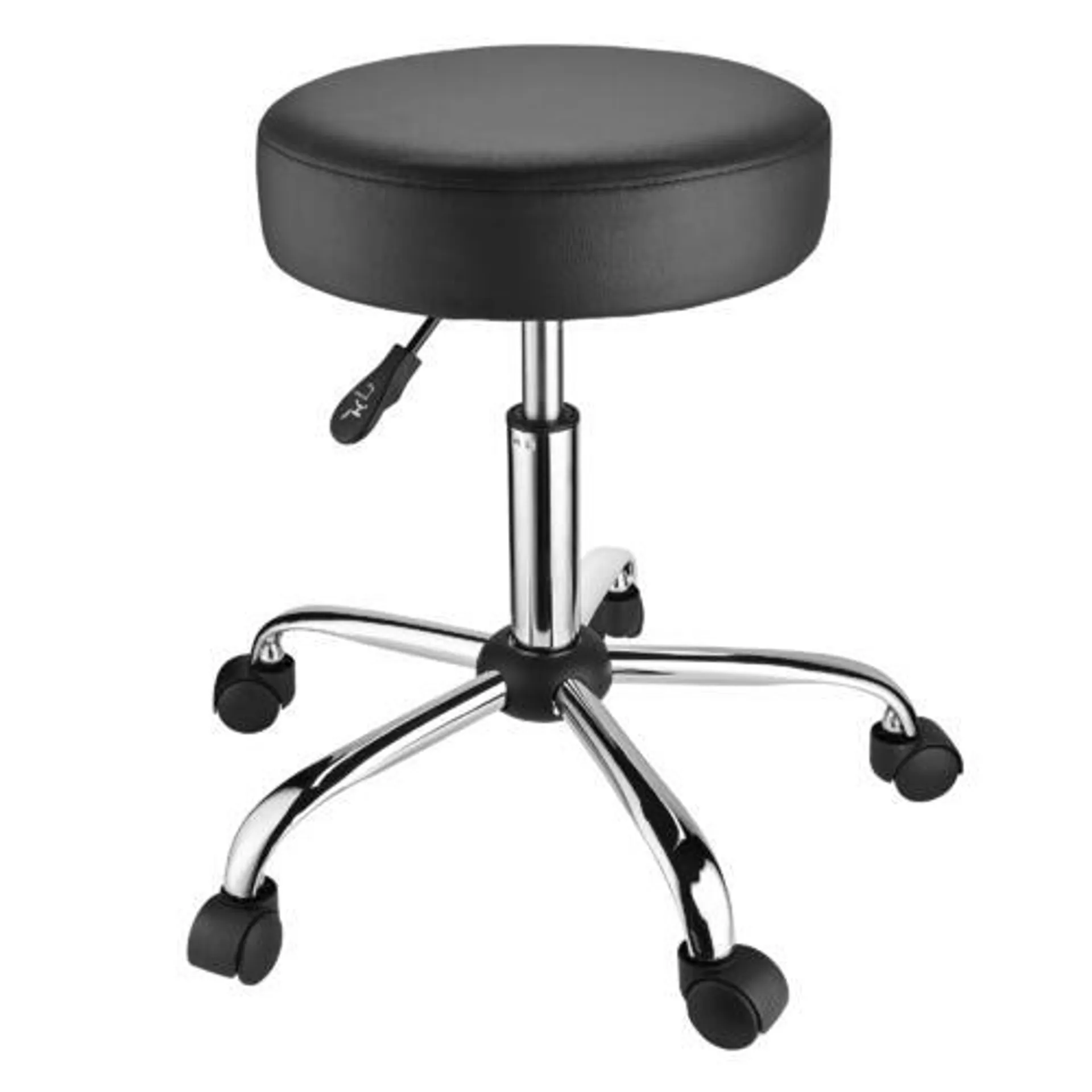 Height Adjustable Active Stool with Comfortable High Resilience Sponge Seat, Black - Moustache®