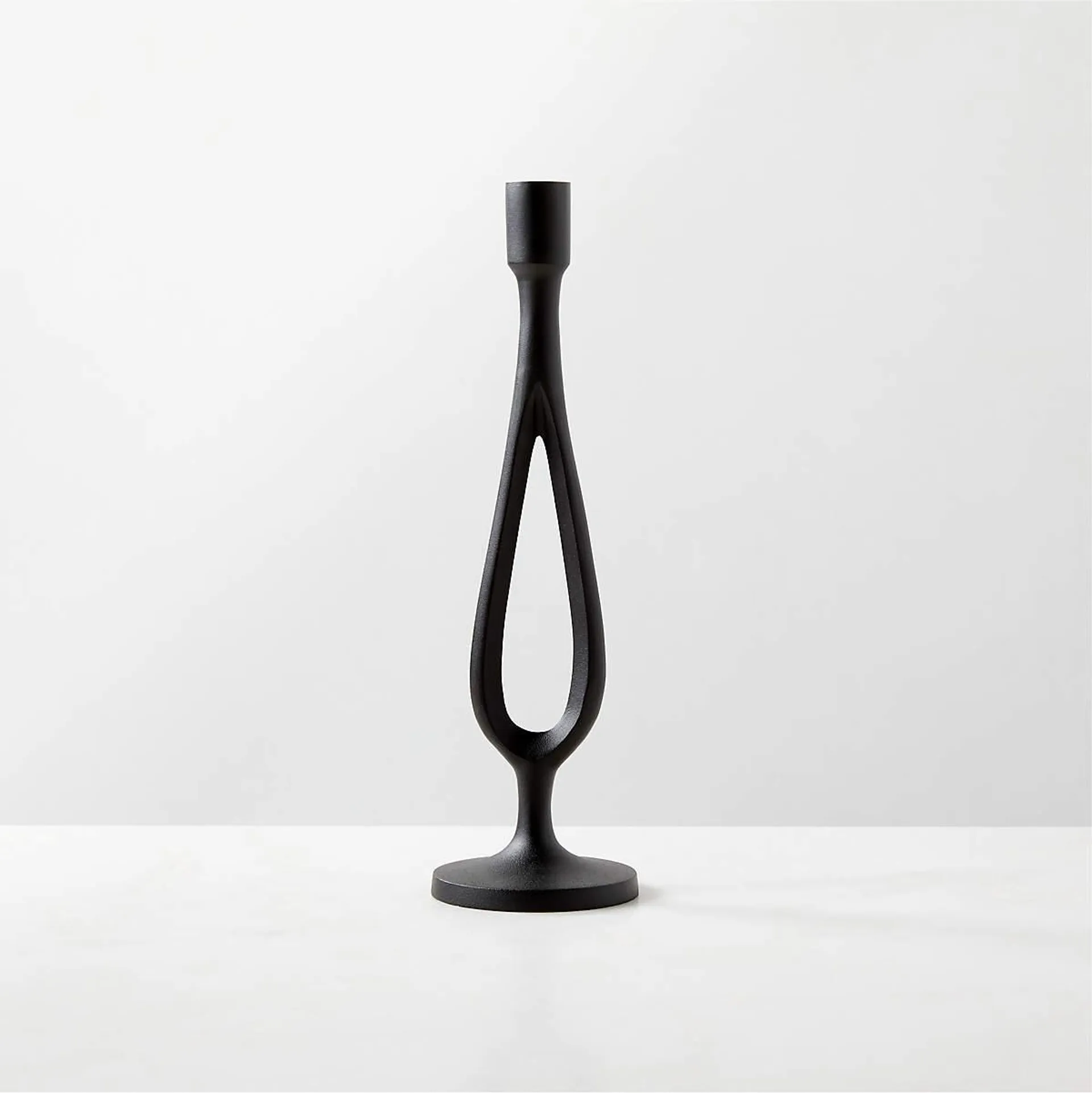Atura Black Taper Candle Holder Small