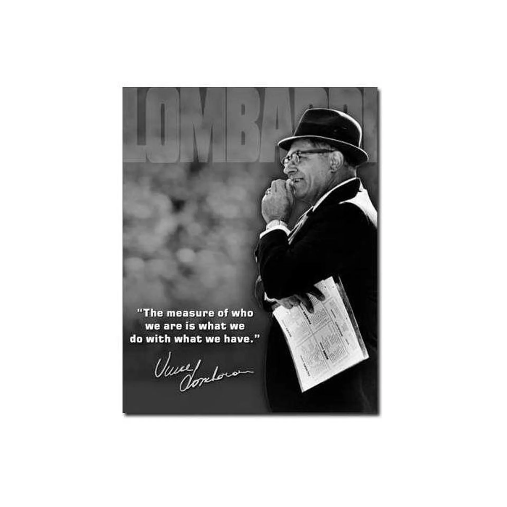 Vince Lombardi - "The Measure of Who We Are" Tin Sign