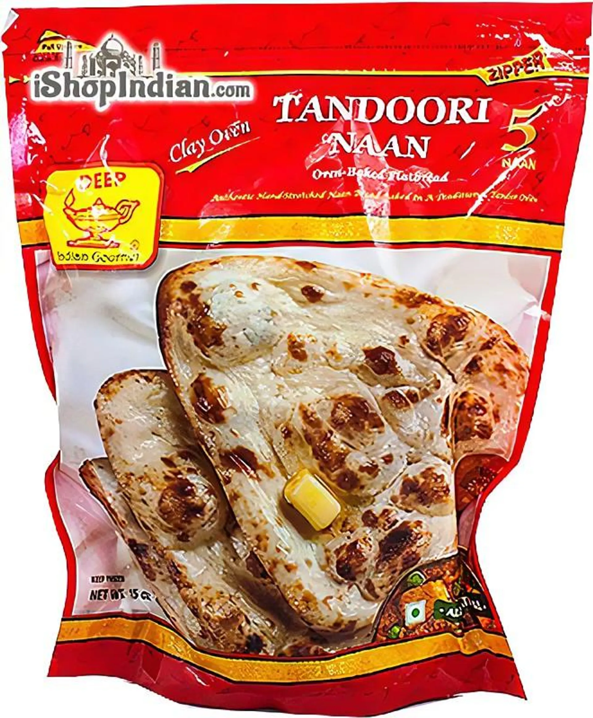 Deep Frozen Naan Tandoori Whole Wheat 5s