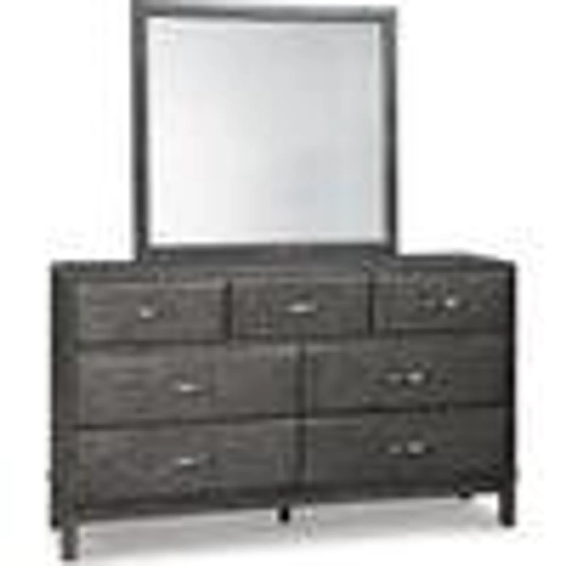 Caitbrook Dresser and Mirror - Gray