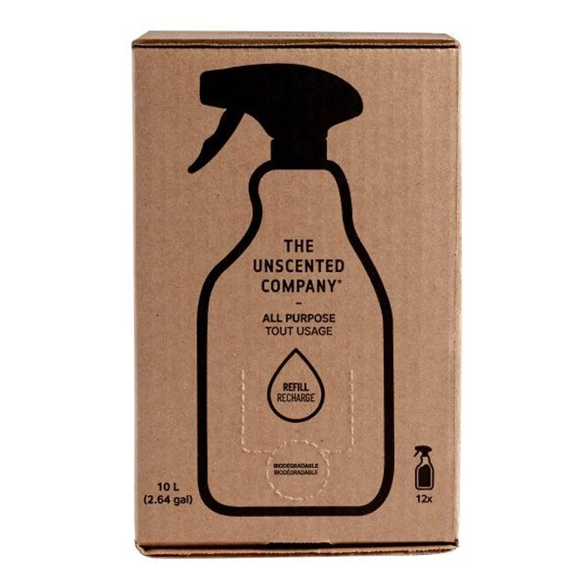 The Unscented Company All Purpose Cleaner Refill Box, 10L (2.64 gal.)