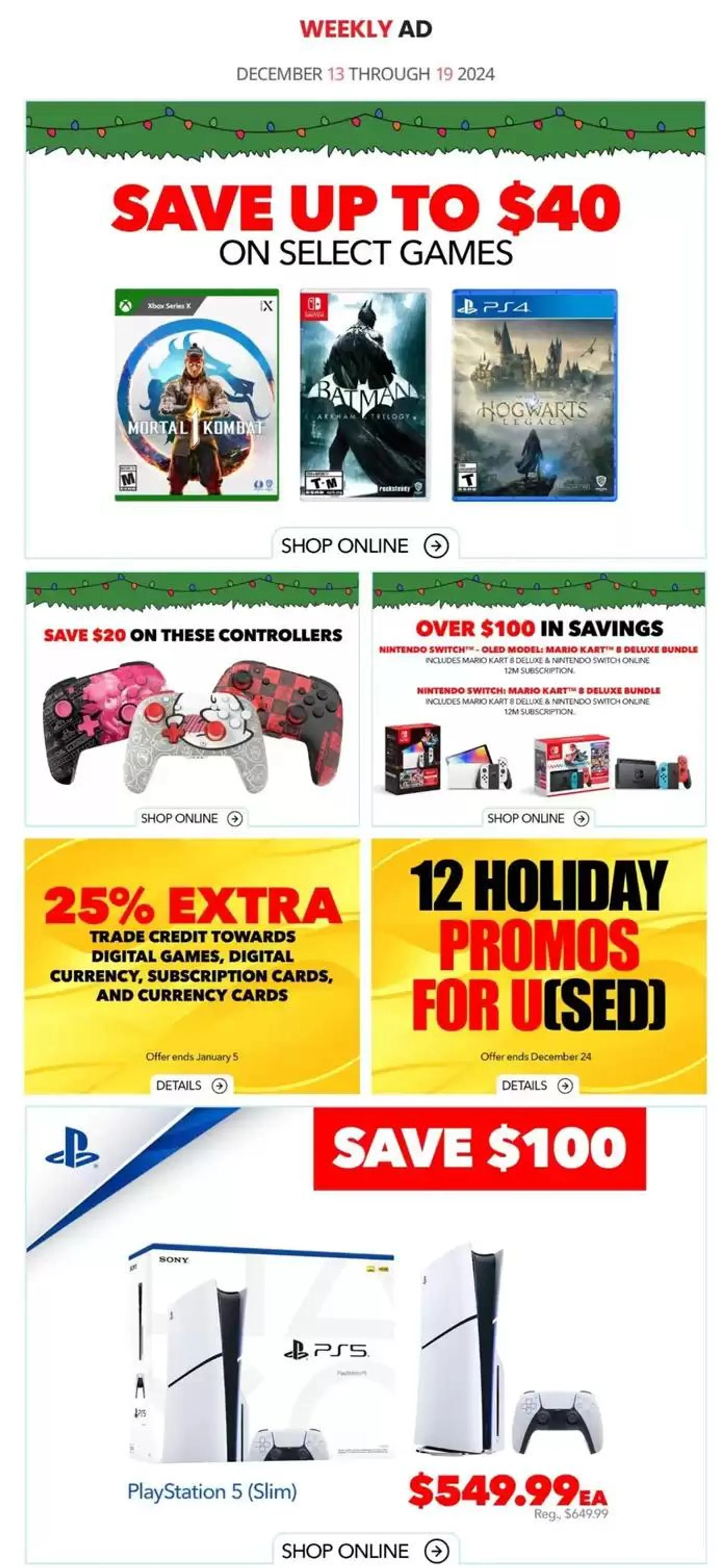 Game Stop Weekly ad - 1