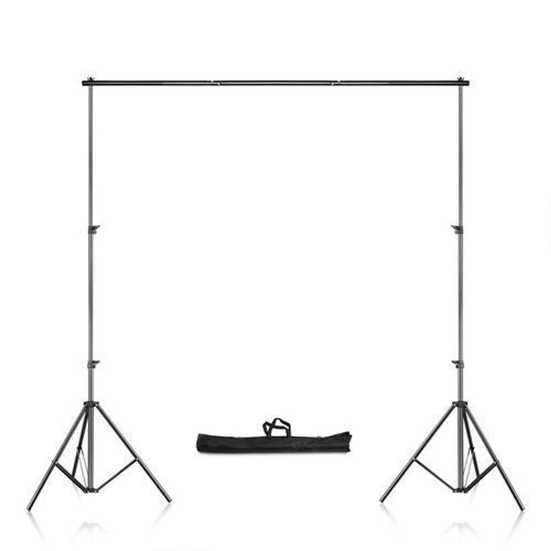 Adjustable Background Support Stand Photo Backdrop Crossbar Kit, 6.56x6.56ft/2x2m - PrimeCables®
