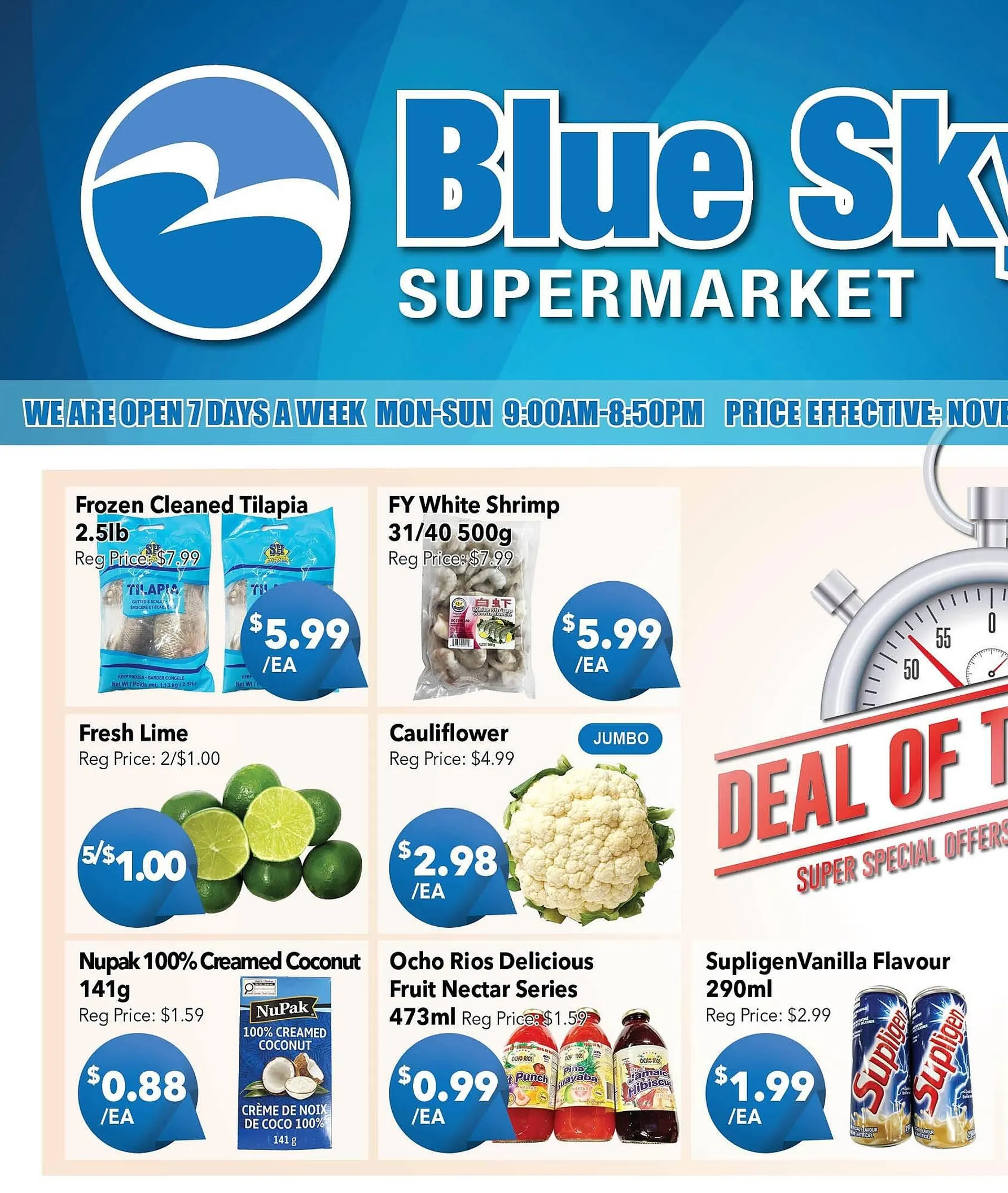 Blue Sky Supermarket flyer - 1