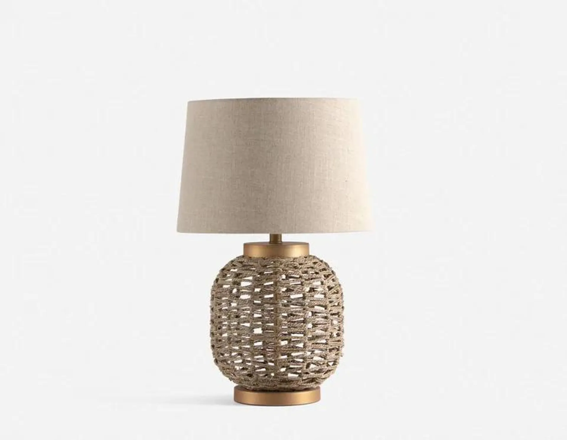 RODNEY hand-made rope table lamp 58 cm height