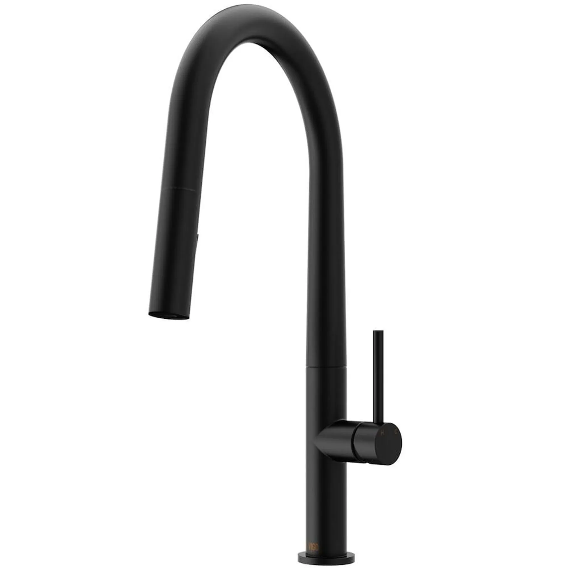 Greenwich Single-Handle Pull-Down Sprayer Kitchen Faucet in Matte Black