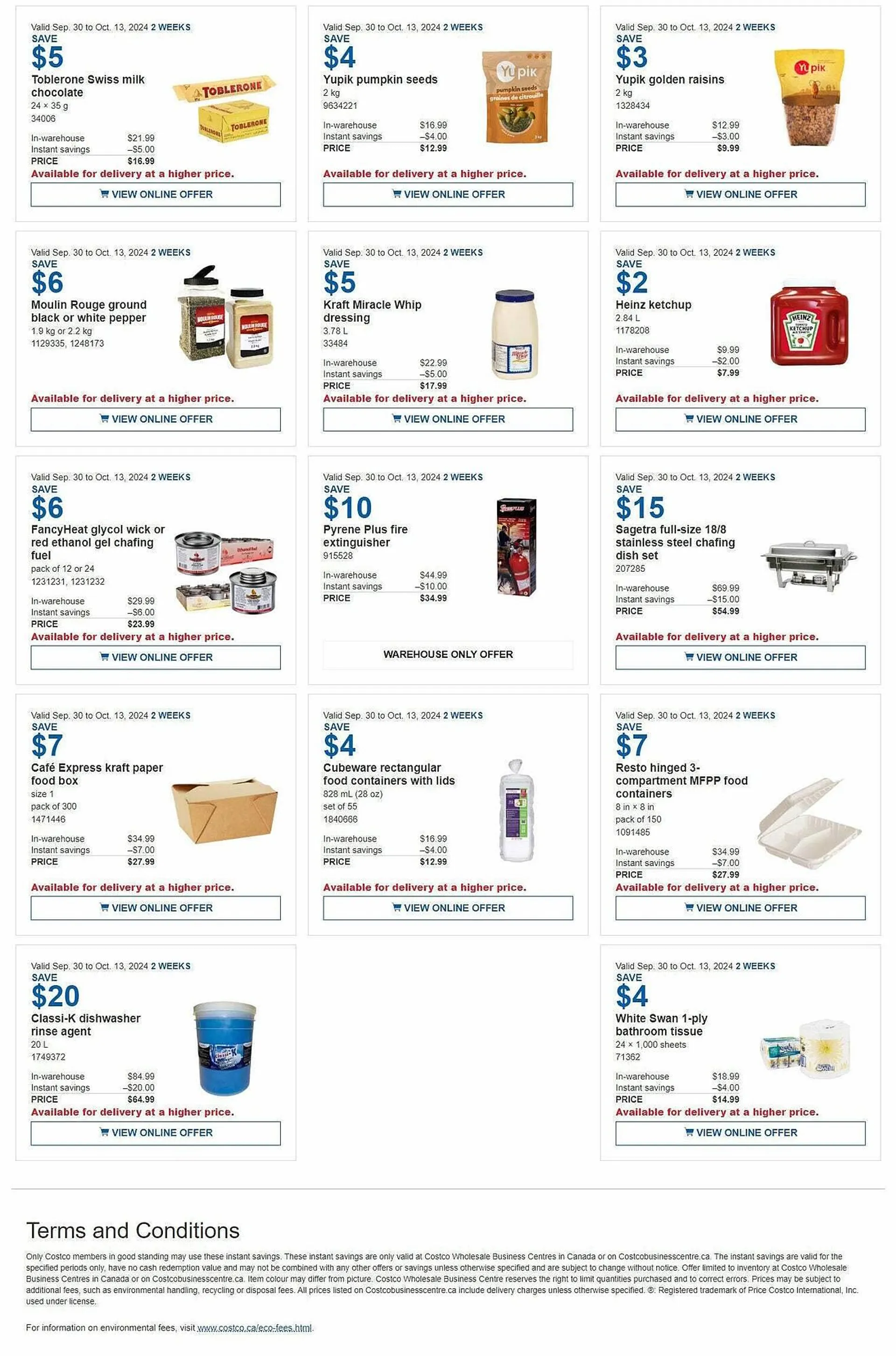 Costco flyer from September 30 to October 28 2024 - flyer page 2